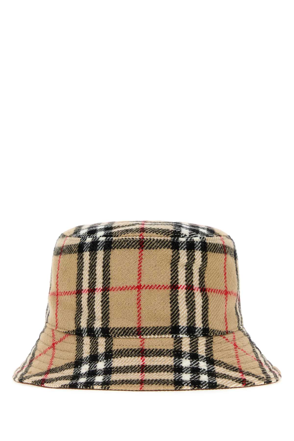 Burberry Unisex Embroidered Wool Reversible Bucket Hat BURBERRY