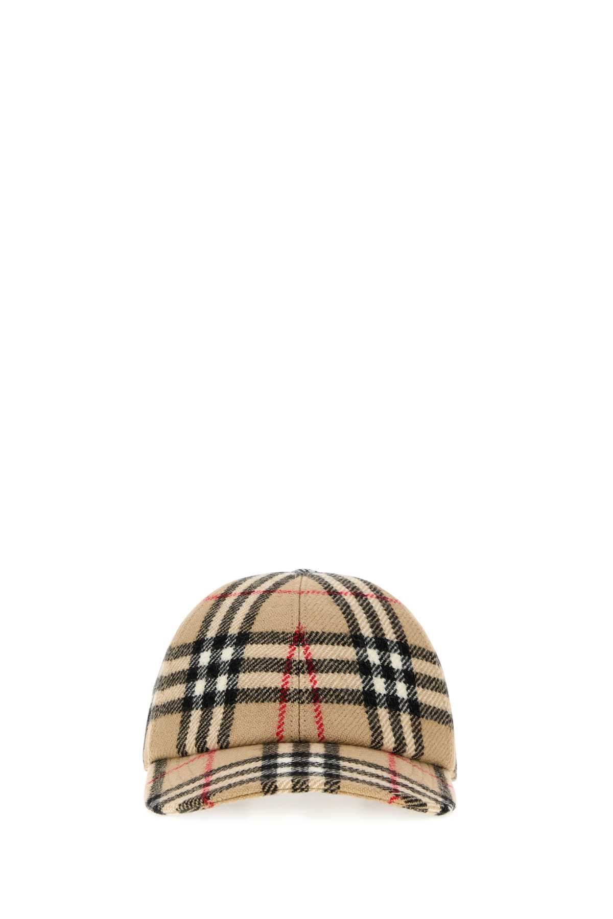 Burberry Unisex Embroidered Wool Baseball Cap BURBERRY