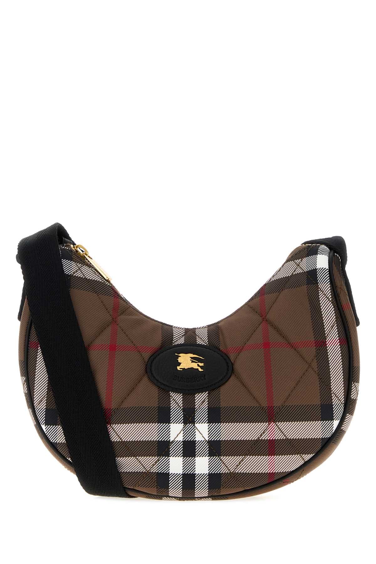 Burberry Women Embroidered Canvas Horseshoe Crossbody Bag BURBERRY