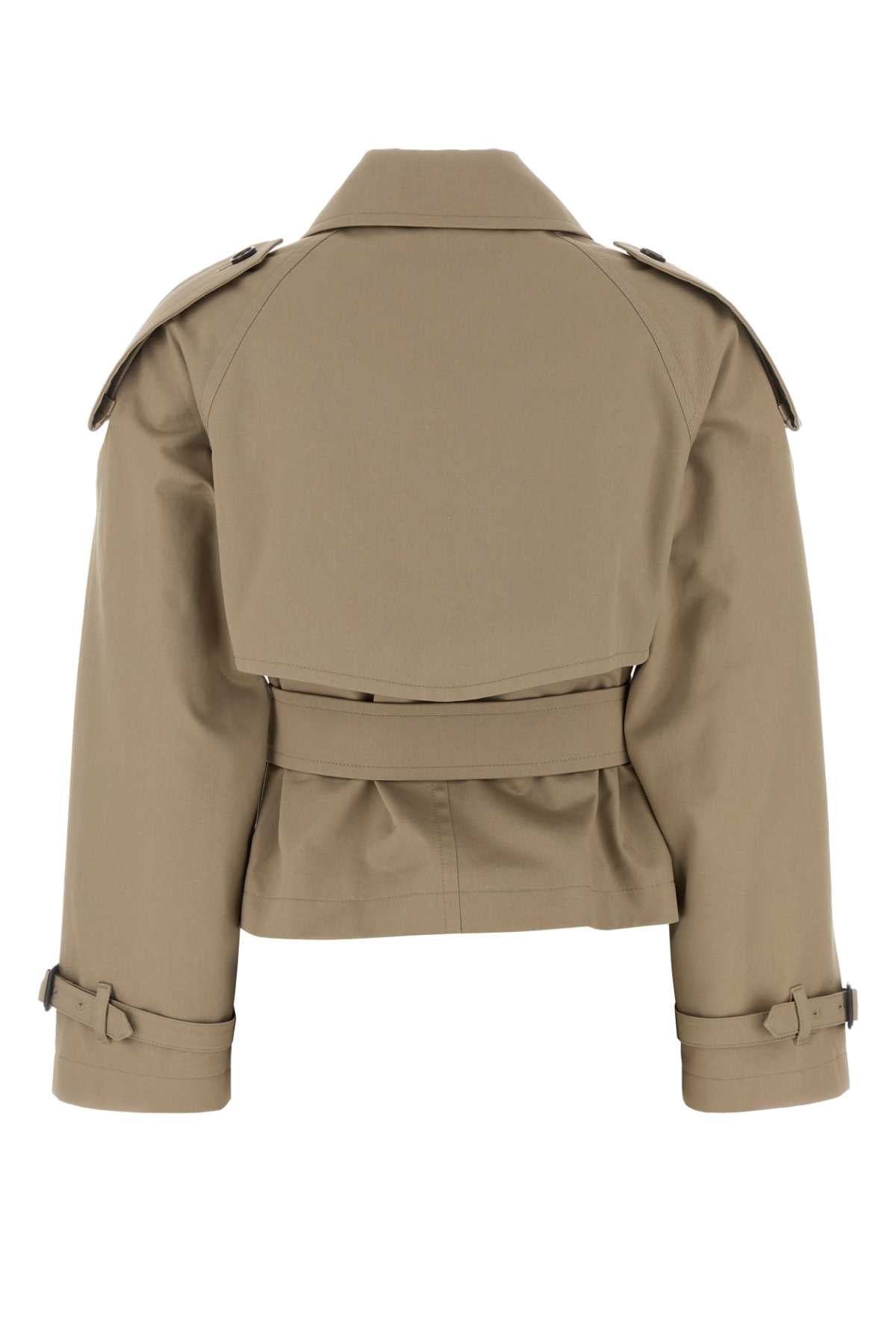 Burberry Women Cappuccino Twill Trench Coat BURBERRY
