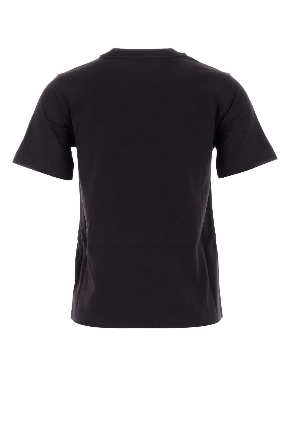 Burberry Women Aubergine Cotton T-Shirt BURBERRY