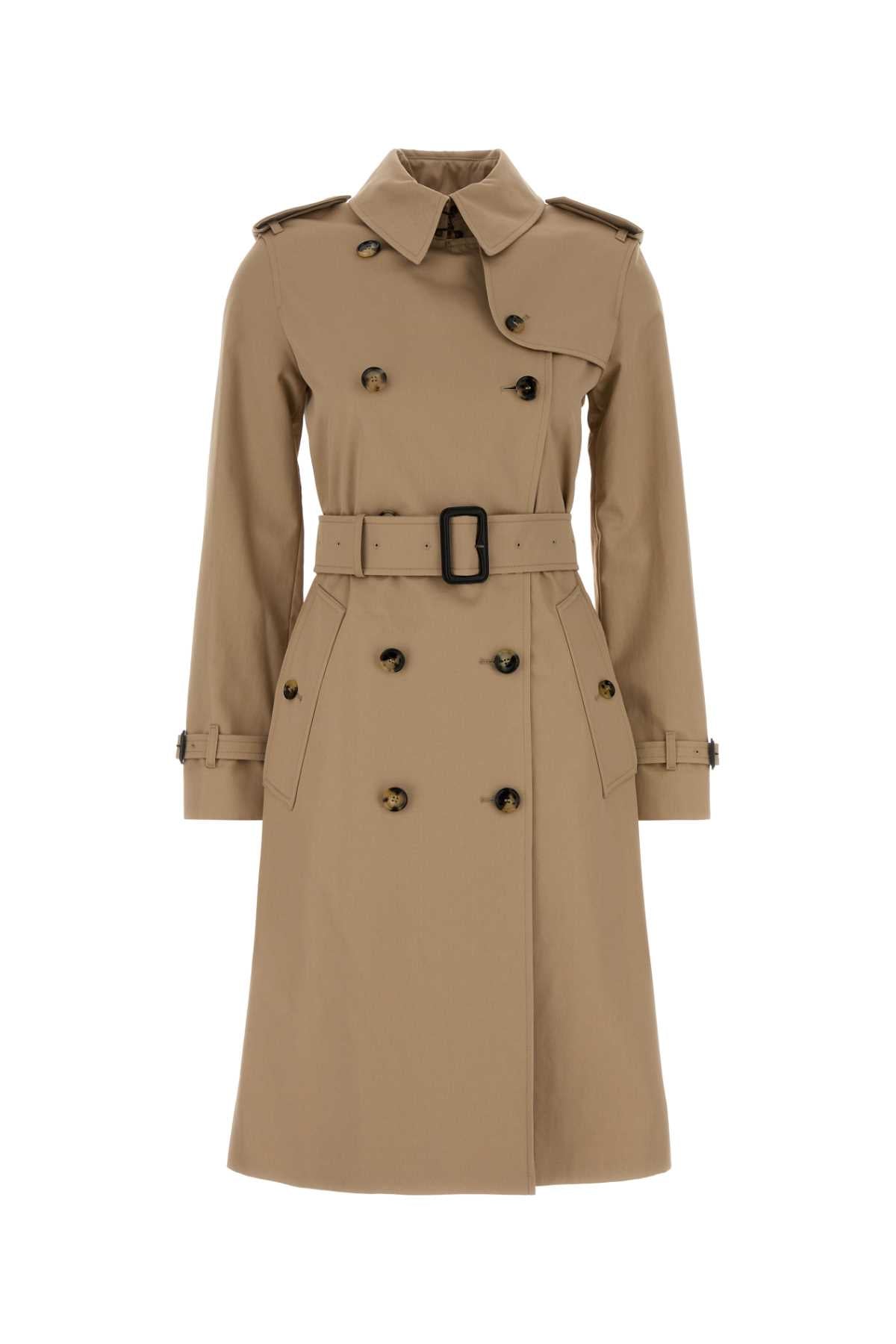 Burberry Women Beige Gabardine Lakefield Trench Coat BURBERRY