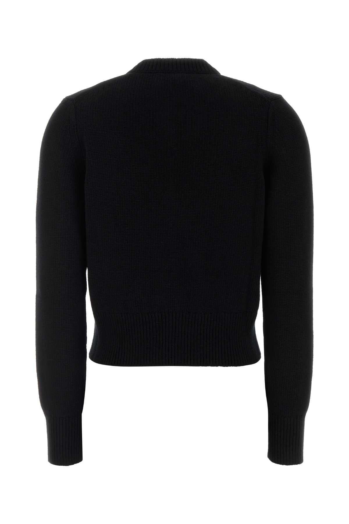 Burberry Women Black Wool Blend Cardigan BURBERRY