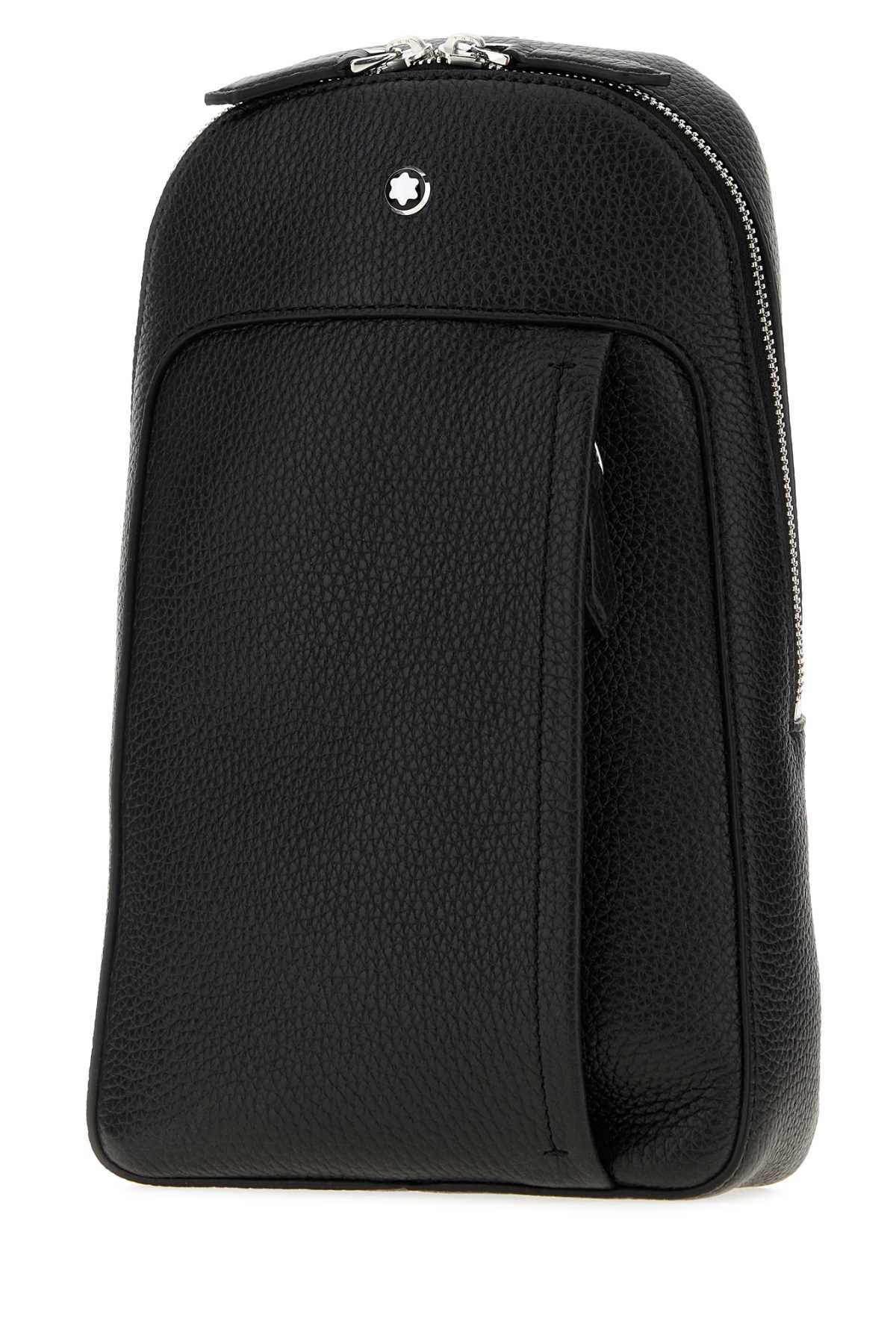 Montblanc Men Black Leather Crossbody Bag MONTBLANC