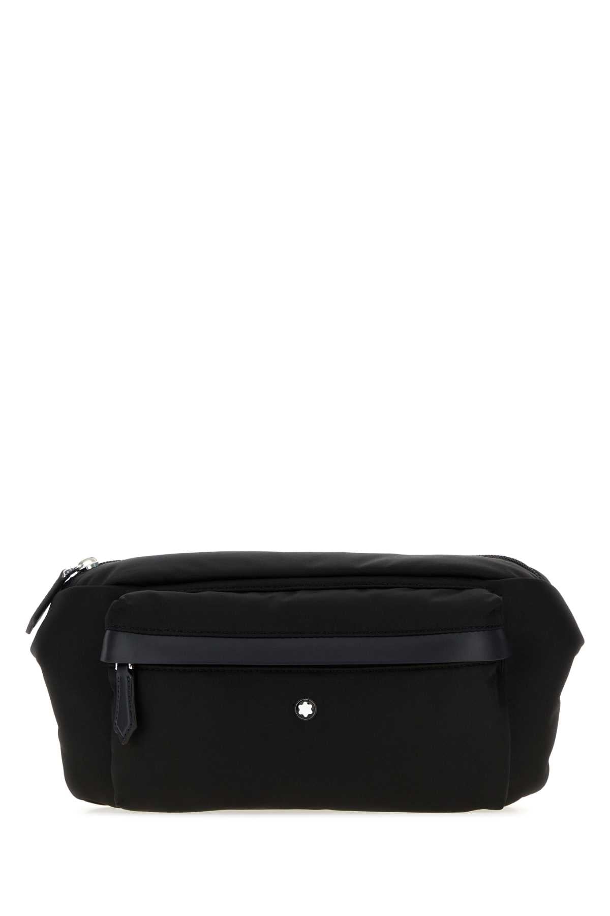 Montblanc Men Black Canvas Belt Bag MONTBLANC