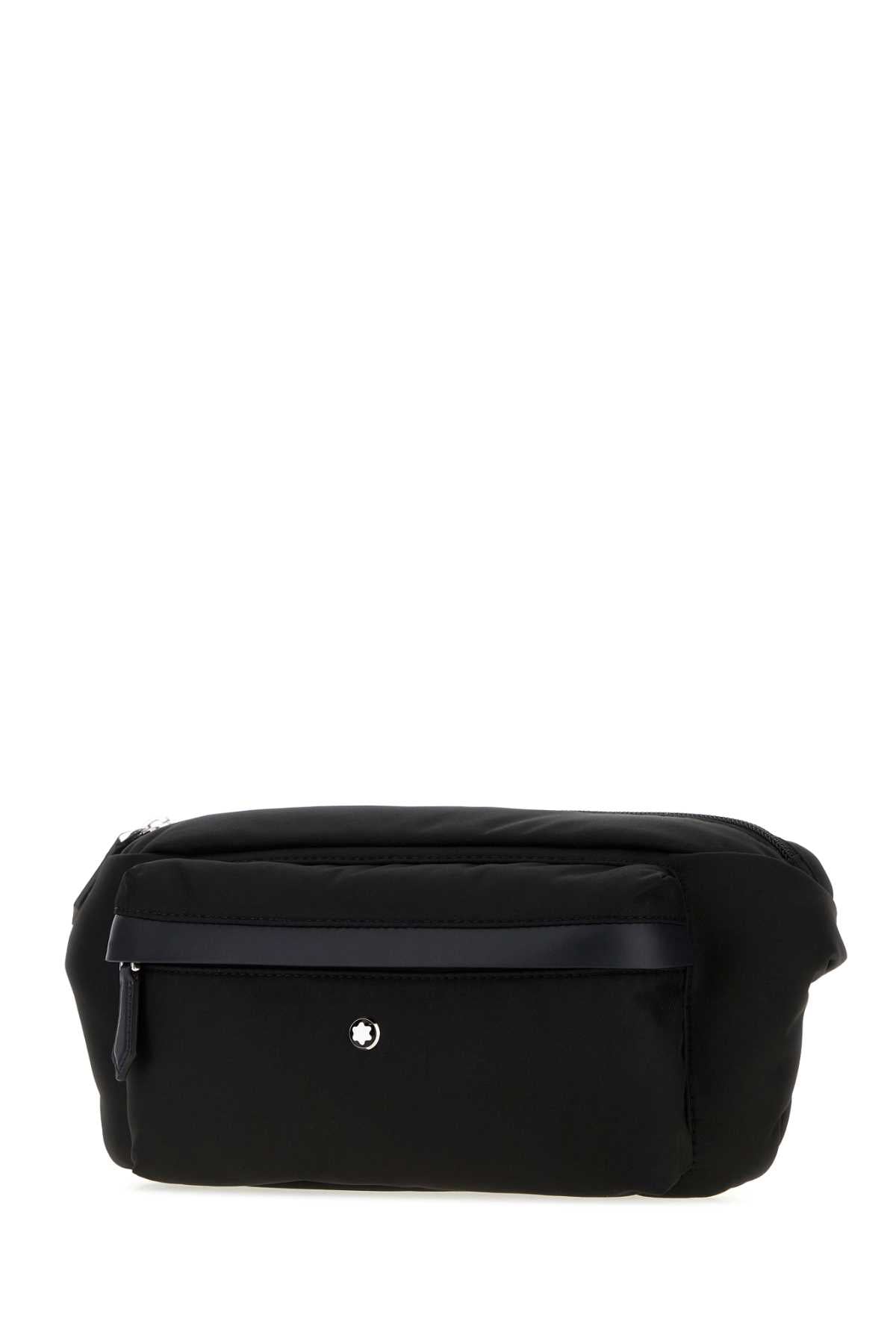 Montblanc Men Black Canvas Belt Bag MONTBLANC