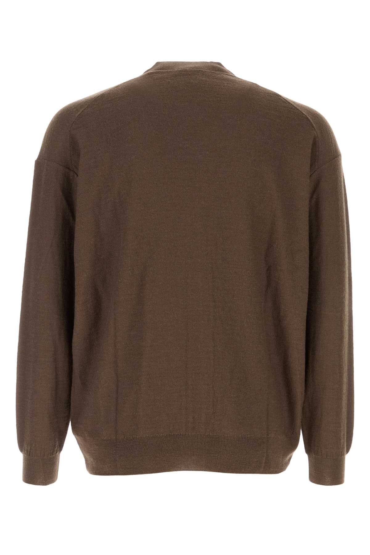 Lemaire Men Brown Wool Blend Cardigan LEMAIRE