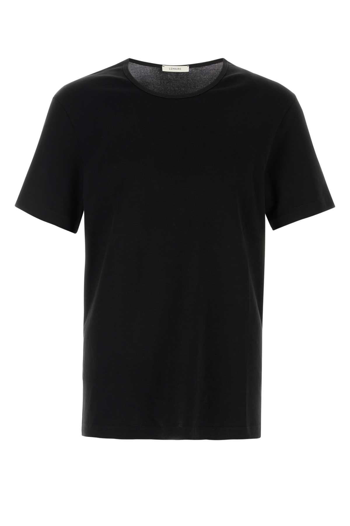Lemaire Men Black Cotton T-Shirt LEMAIRE