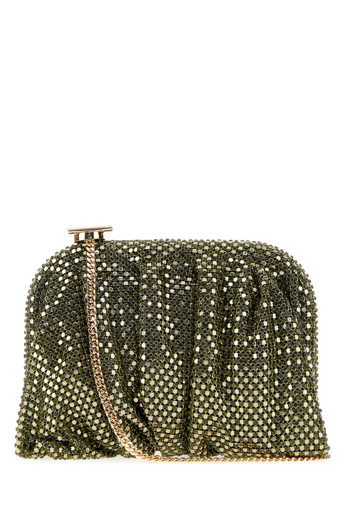 Benedetta Bruzziches Women Purple Rhinestones Knit La Petite Venus Clutch BENEDETTA BRUZZICHES