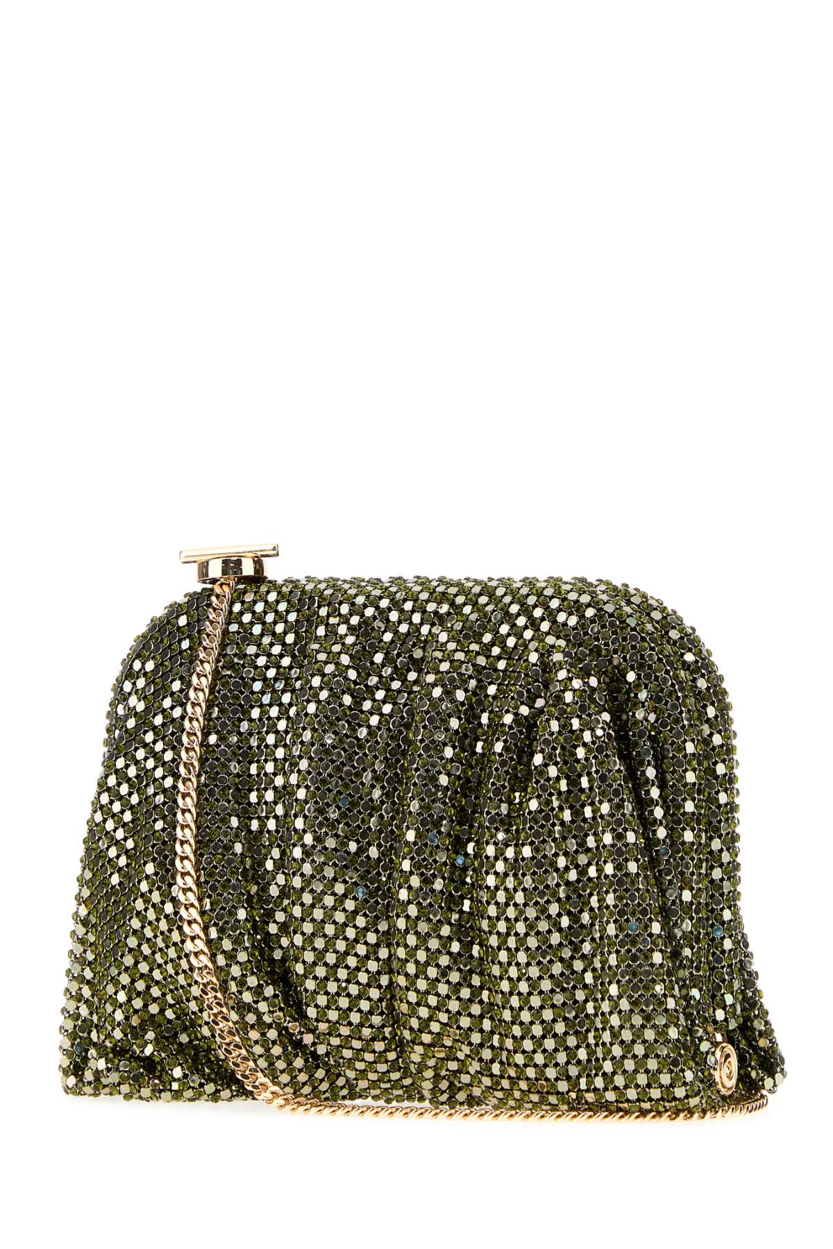 Benedetta Bruzziches Women Purple Rhinestones Knit La Petite Venus Clutch BENEDETTA BRUZZICHES