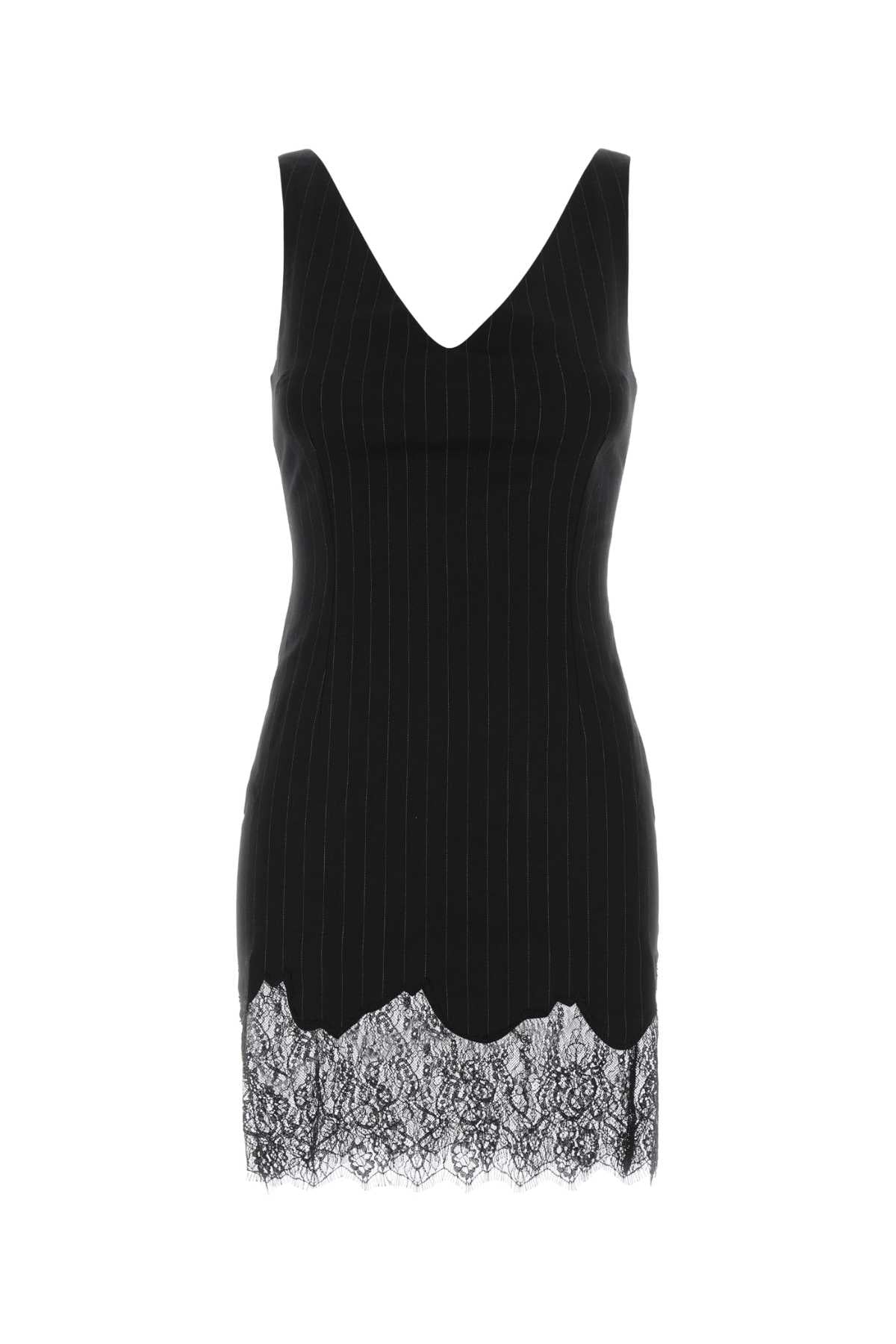 The Andamane Women Embroidered Twill Tori Mini Dress THE ANDAMANE