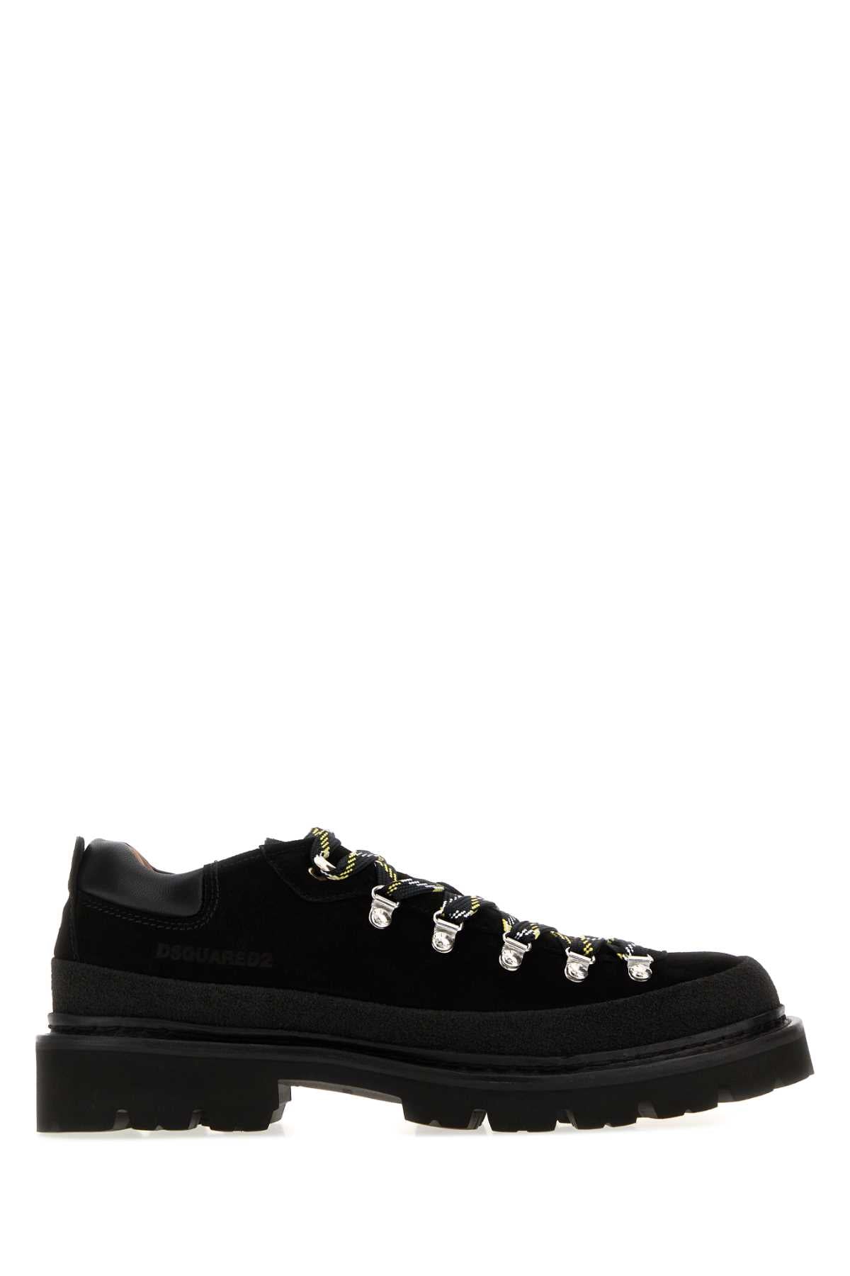 Dsquared Men Black Suede Lace-Up Shoes DSQUARED2