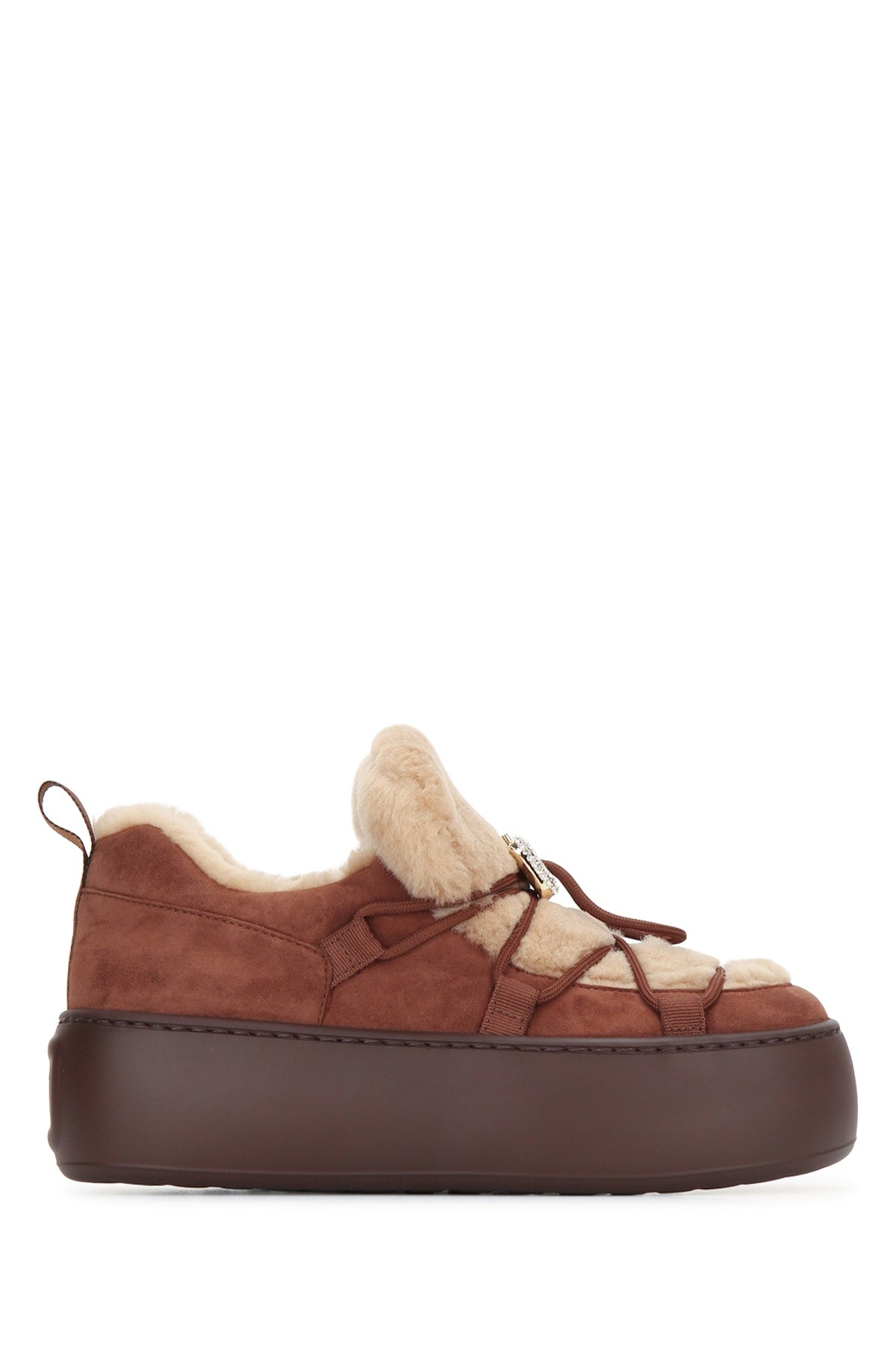 Roger Vivier Women Viv Up Snow Lace-Up Fur ROGER VIVIER
