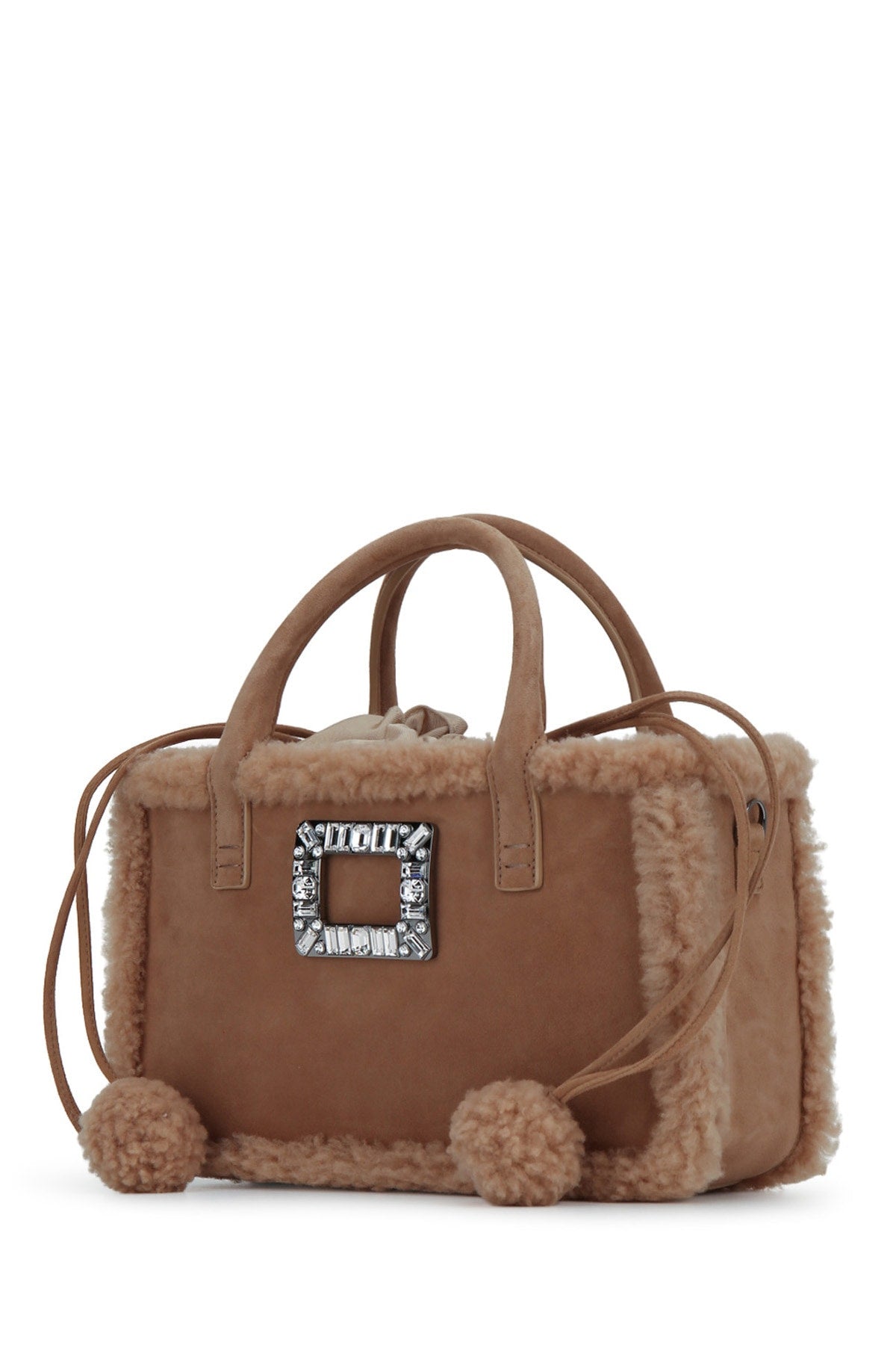 Roger Vivier Women Viv' Skate Shearling Top Handle ROGER VIVIER