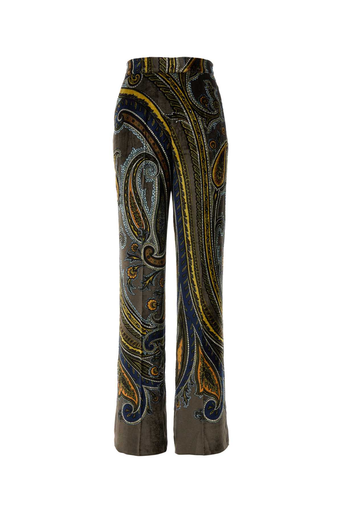 Etro Women Printed Velvet Palazzo Pant ETRO