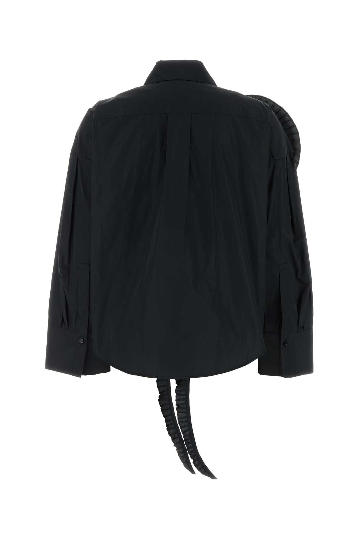 Blumarine Women Black Taffeta Shirt BLUMARINE