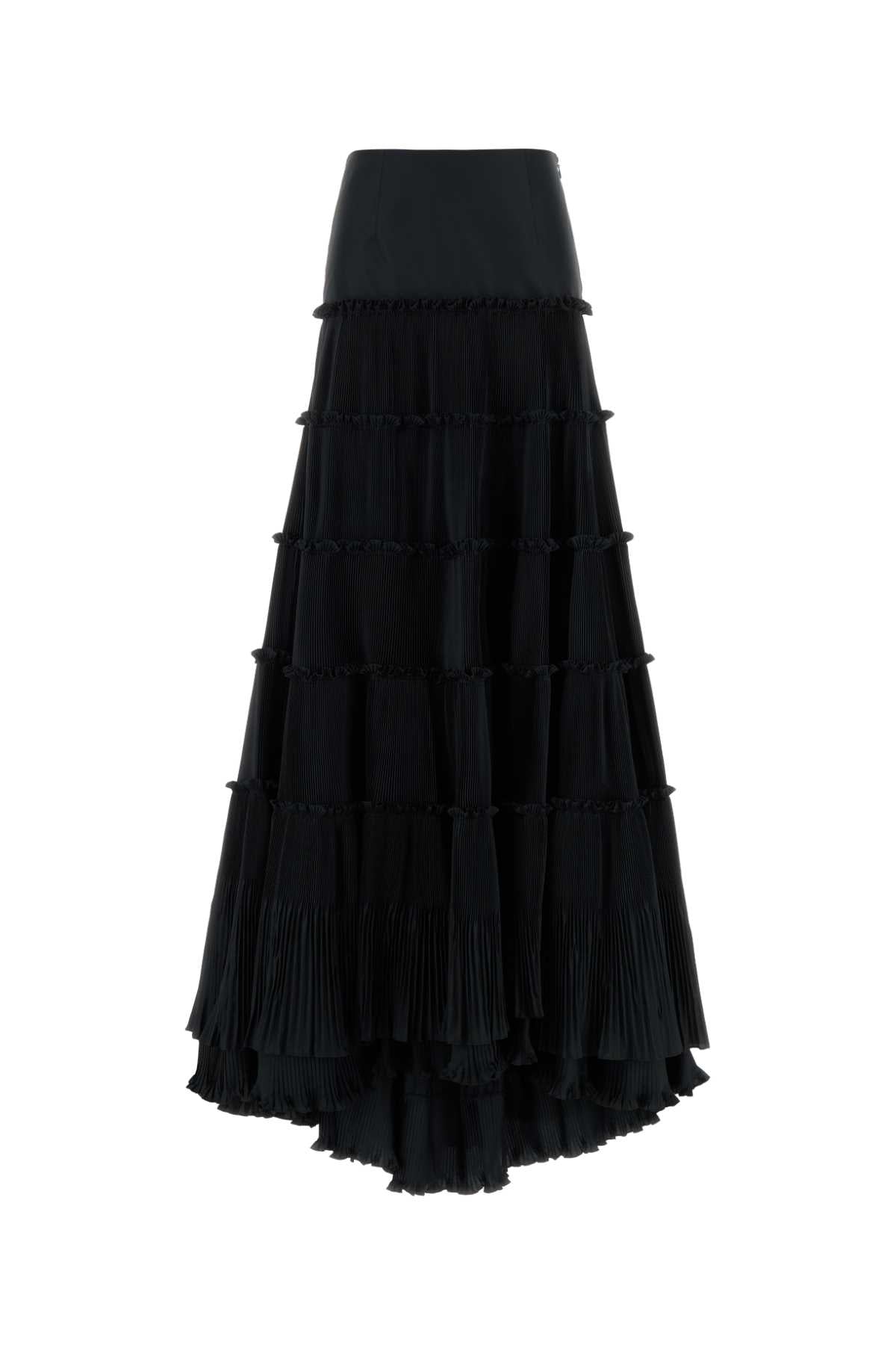Blumarine Women Black Taffeta Skirt BLUMARINE