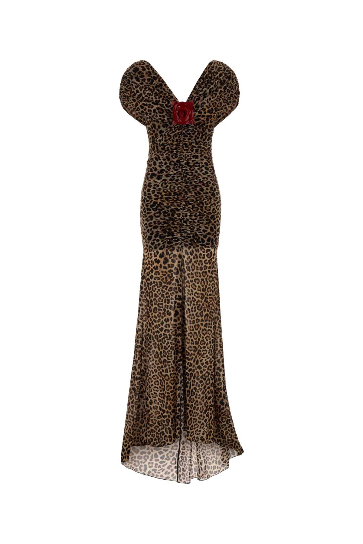 Blumarine Women Printed Jersey Long Dress BLUMARINE