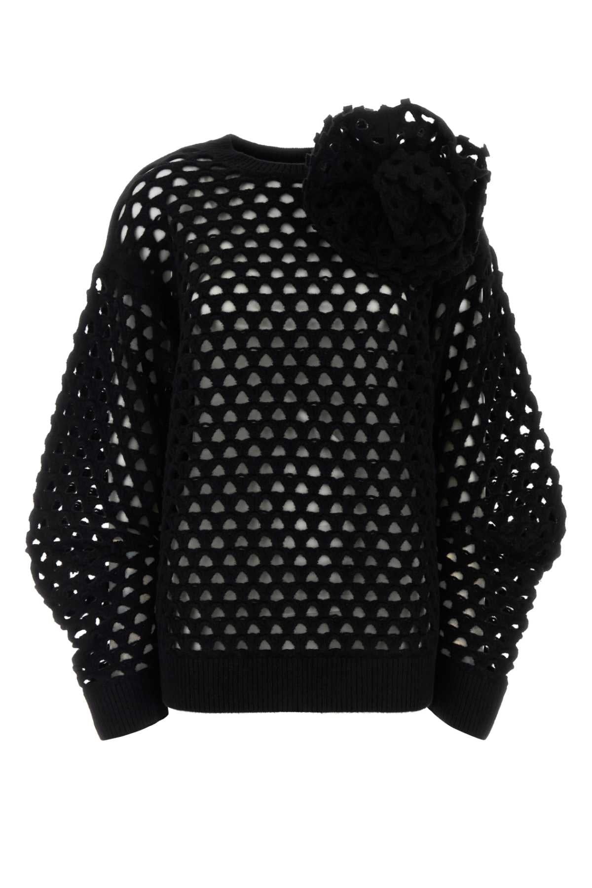 Blumarine Women Black Wool Cardigan BLUMARINE