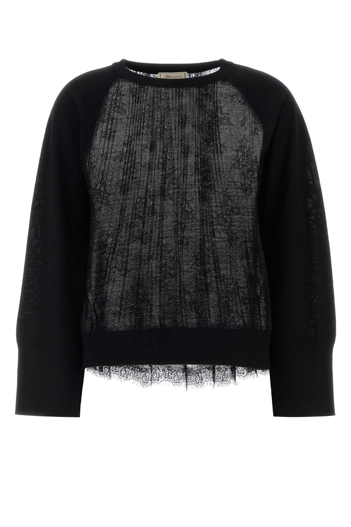 Blumarine Women Black Wool Sweater BLUMARINE