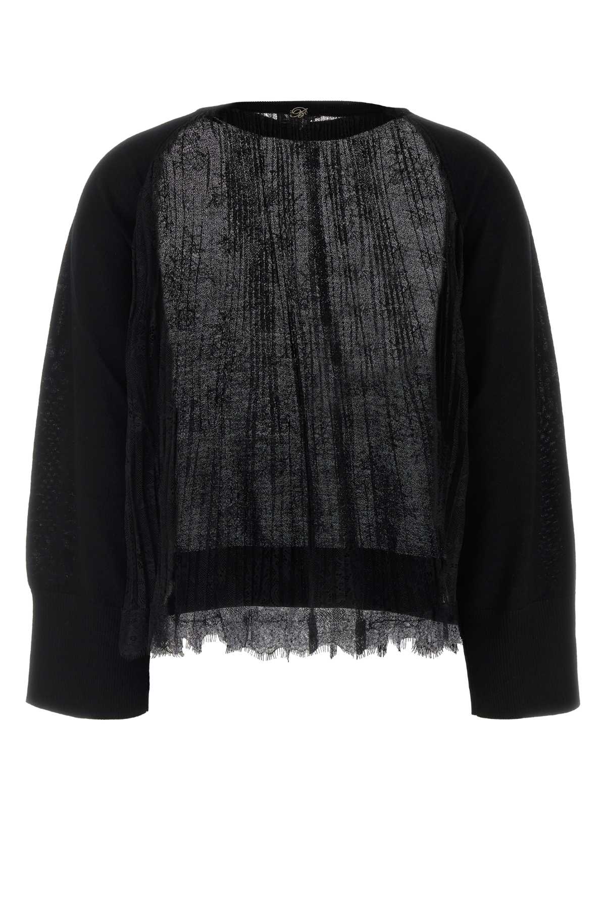 Blumarine Women Black Wool Sweater BLUMARINE