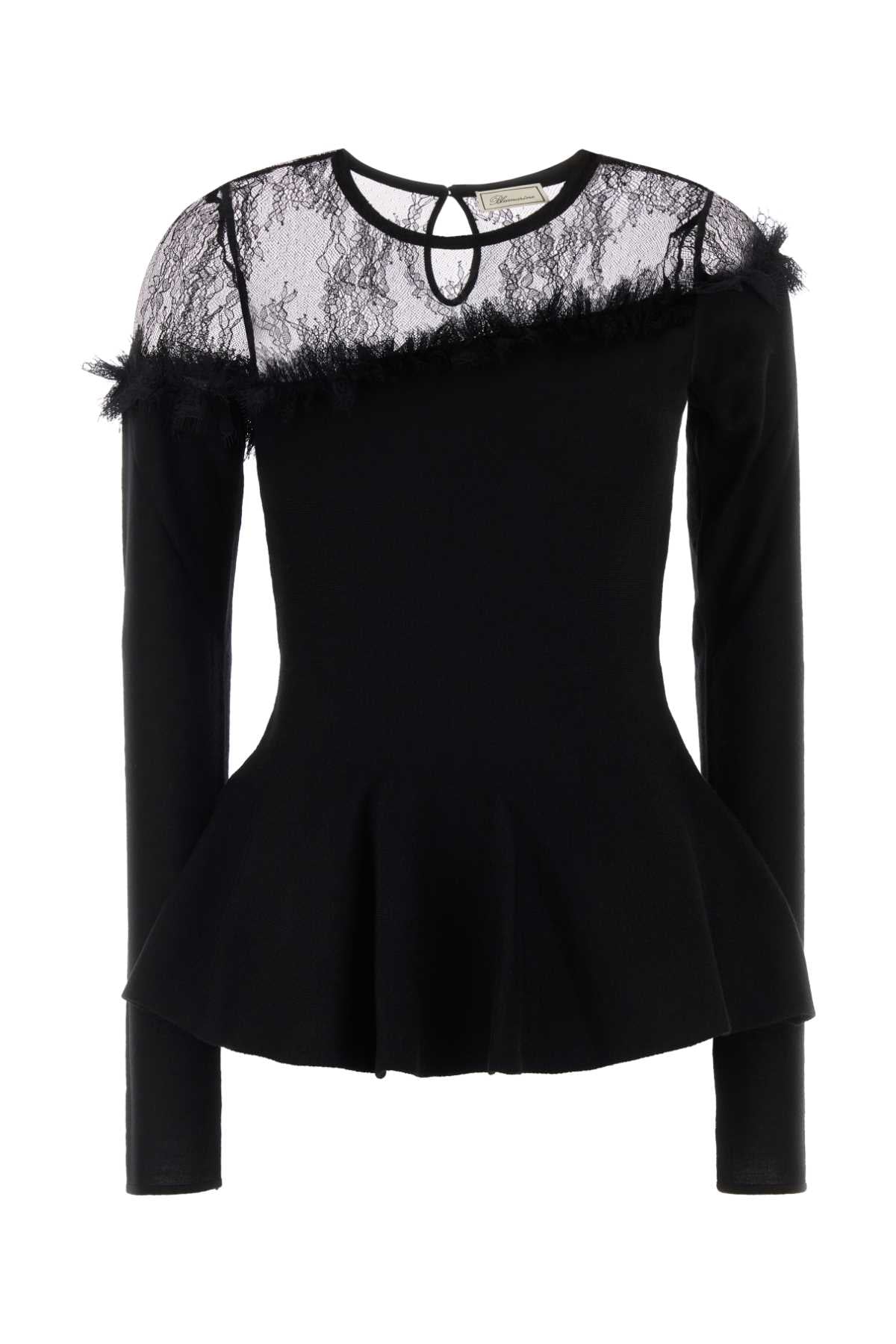 Blumarine Women Black Wool Sweater BLUMARINE
