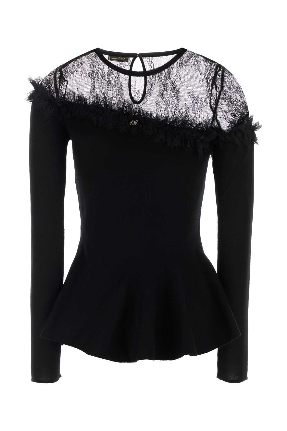 Blumarine Women Black Wool Sweater BLUMARINE