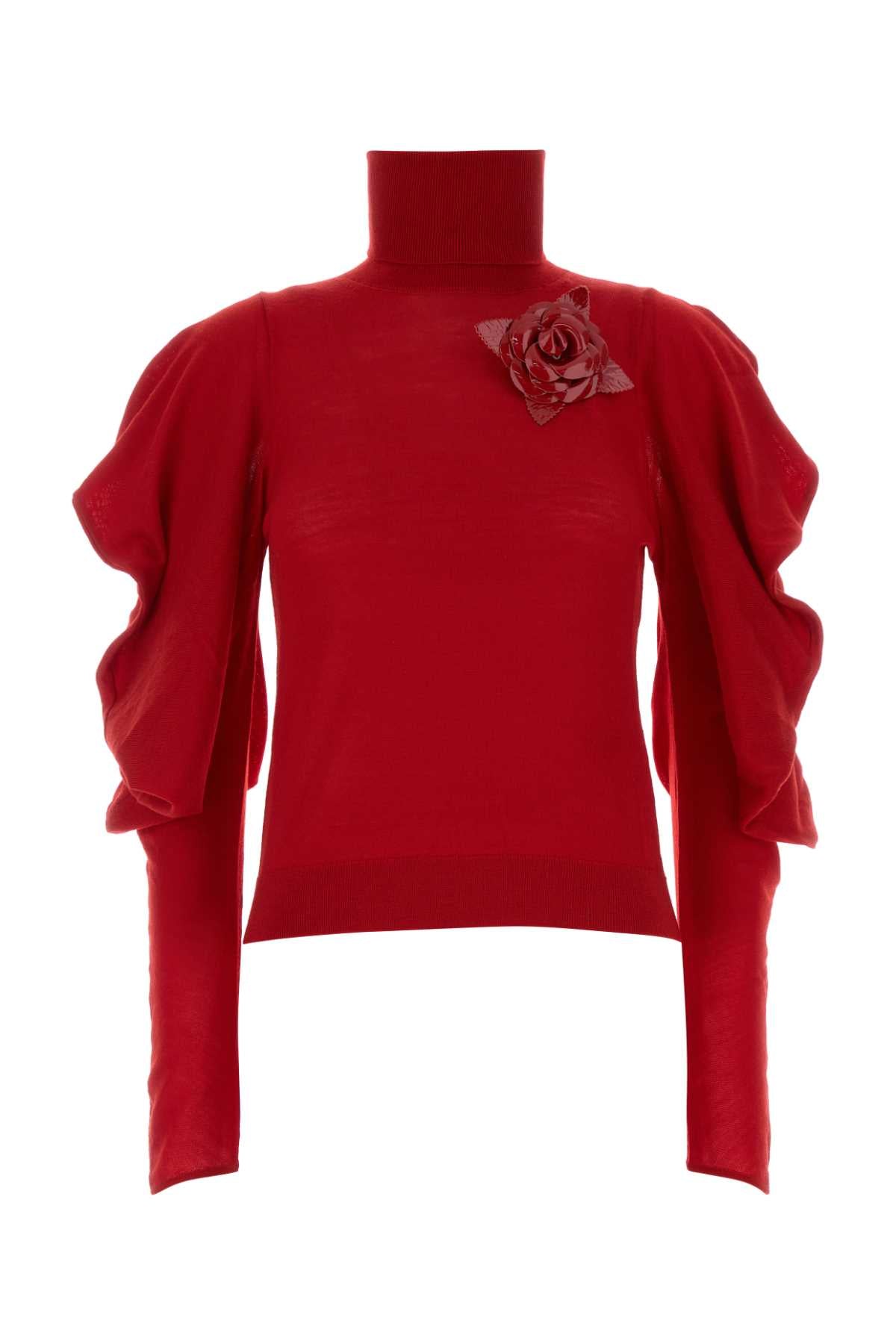 Blumarine Women Red Wool Sweater BLUMARINE