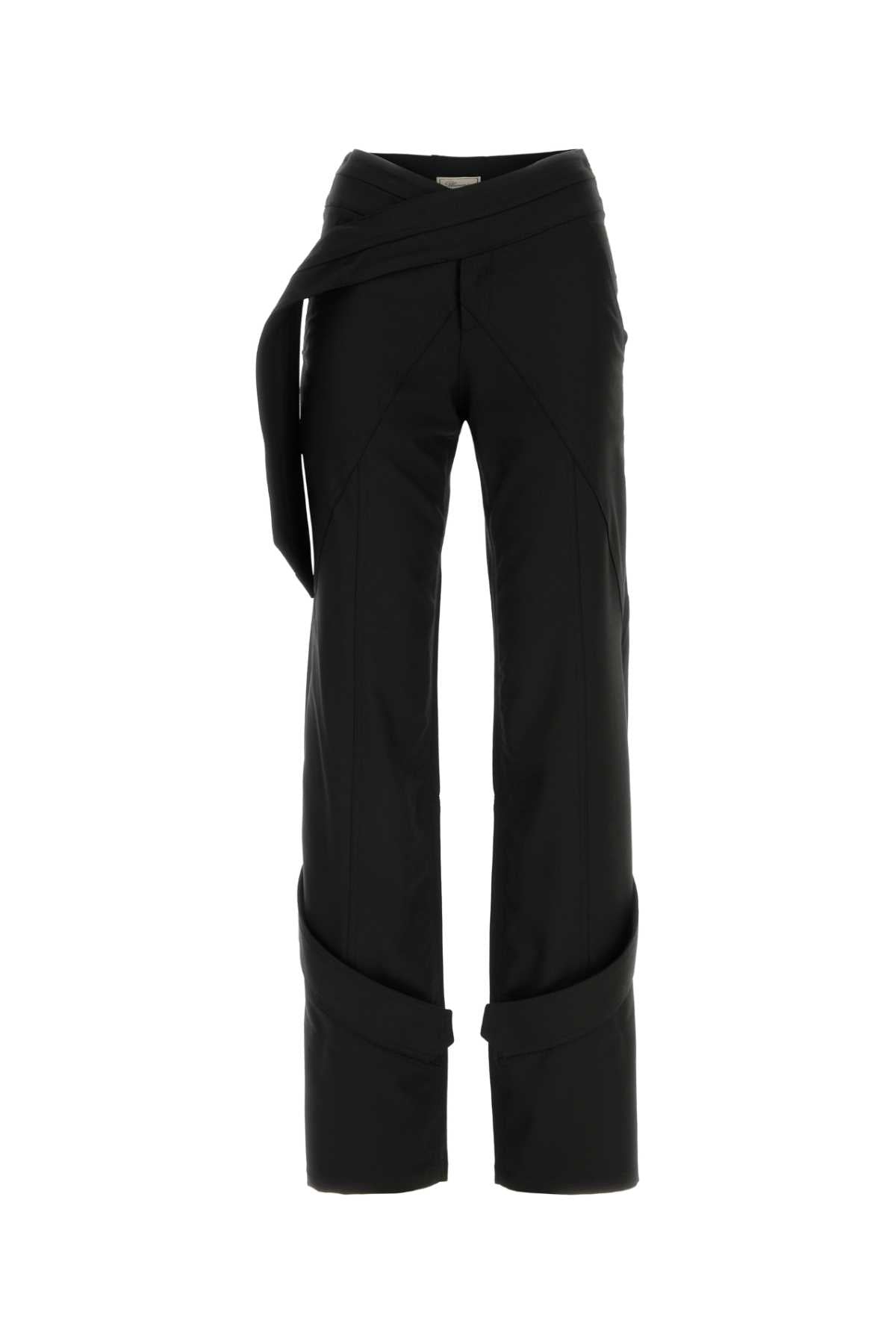 Blumarine Women Black Stretch Gabardine Pant BLUMARINE