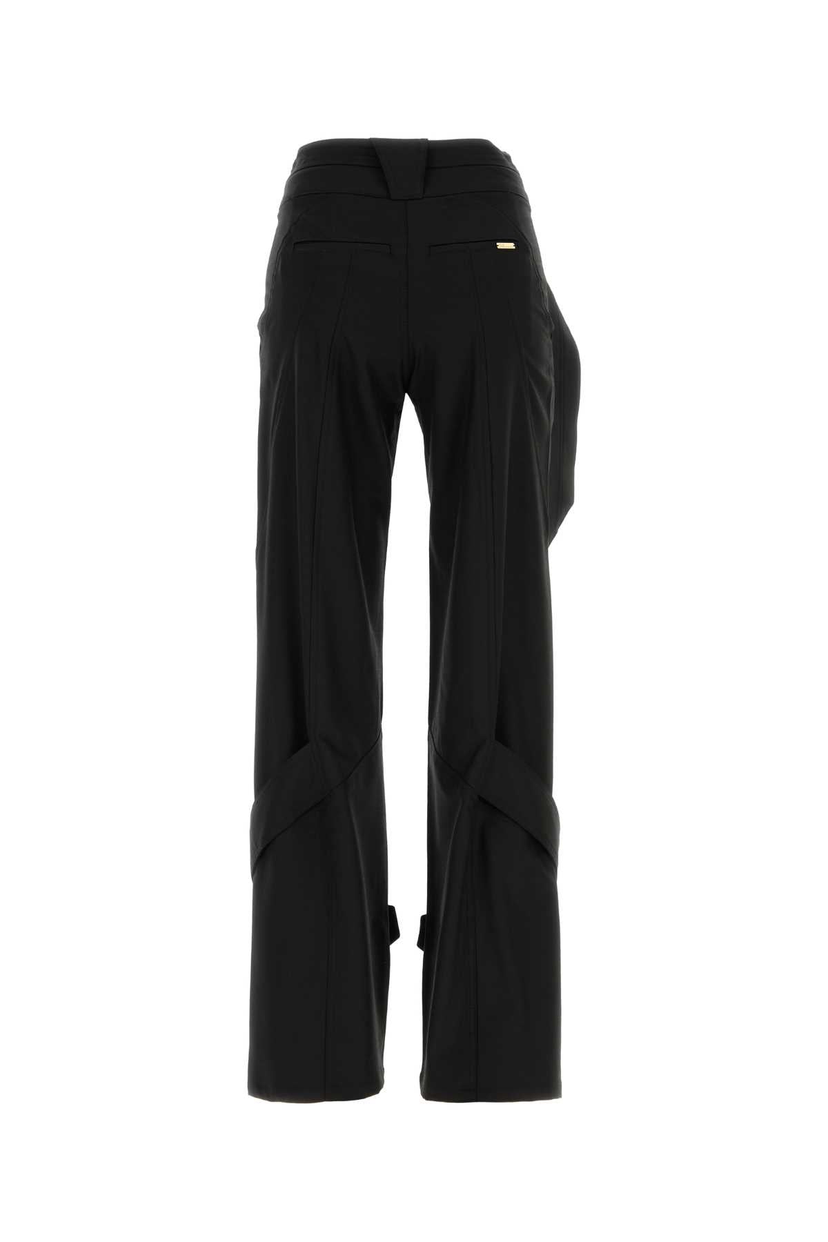 Blumarine Women Black Stretch Gabardine Pant BLUMARINE
