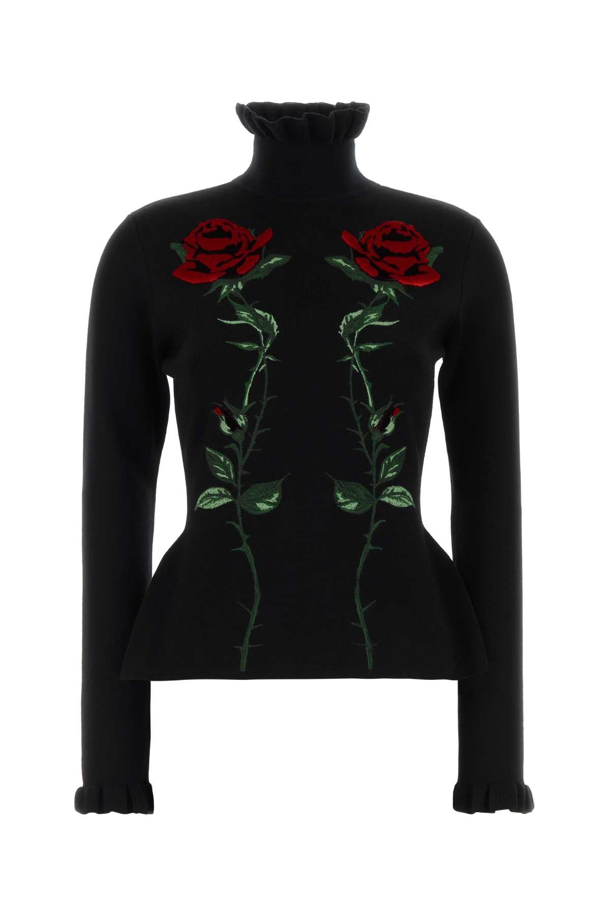 Blumarine Women Black Wool Sweater BLUMARINE