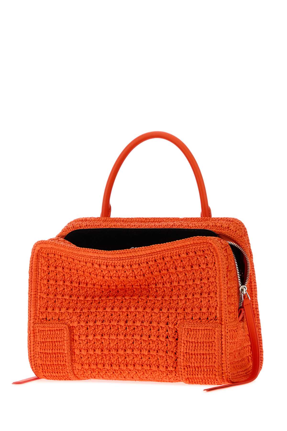 Loewe Women Orange Raffia Loewe X Cosima Von Bonin Amazona 180 Handbag LOEWE