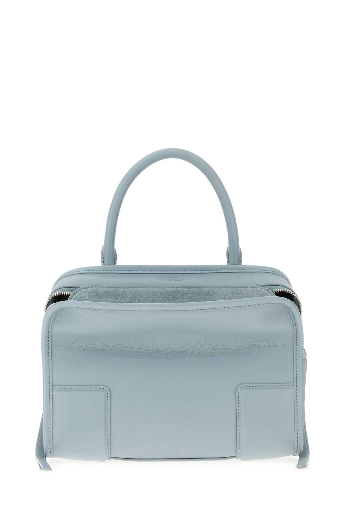 Loewe Women Pastel Light Blue Leather Small Amazona Handbag LOEWE