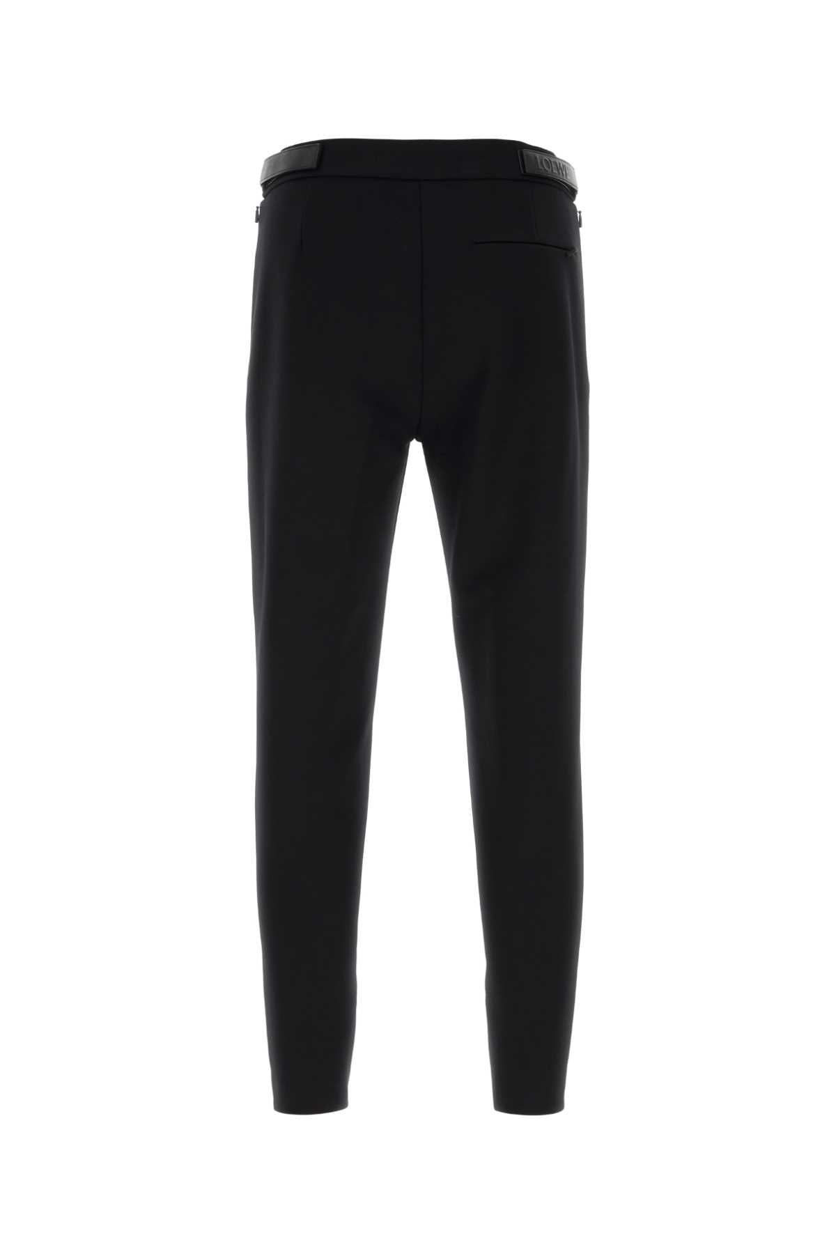 Loewe Men Black Stretch Wool Blend Pant LOEWE