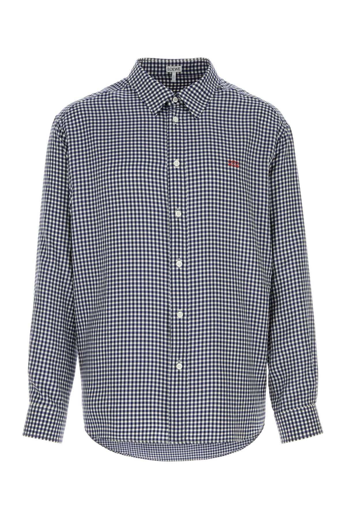 Loewe Men Embroidered Silk Shirt LOEWE