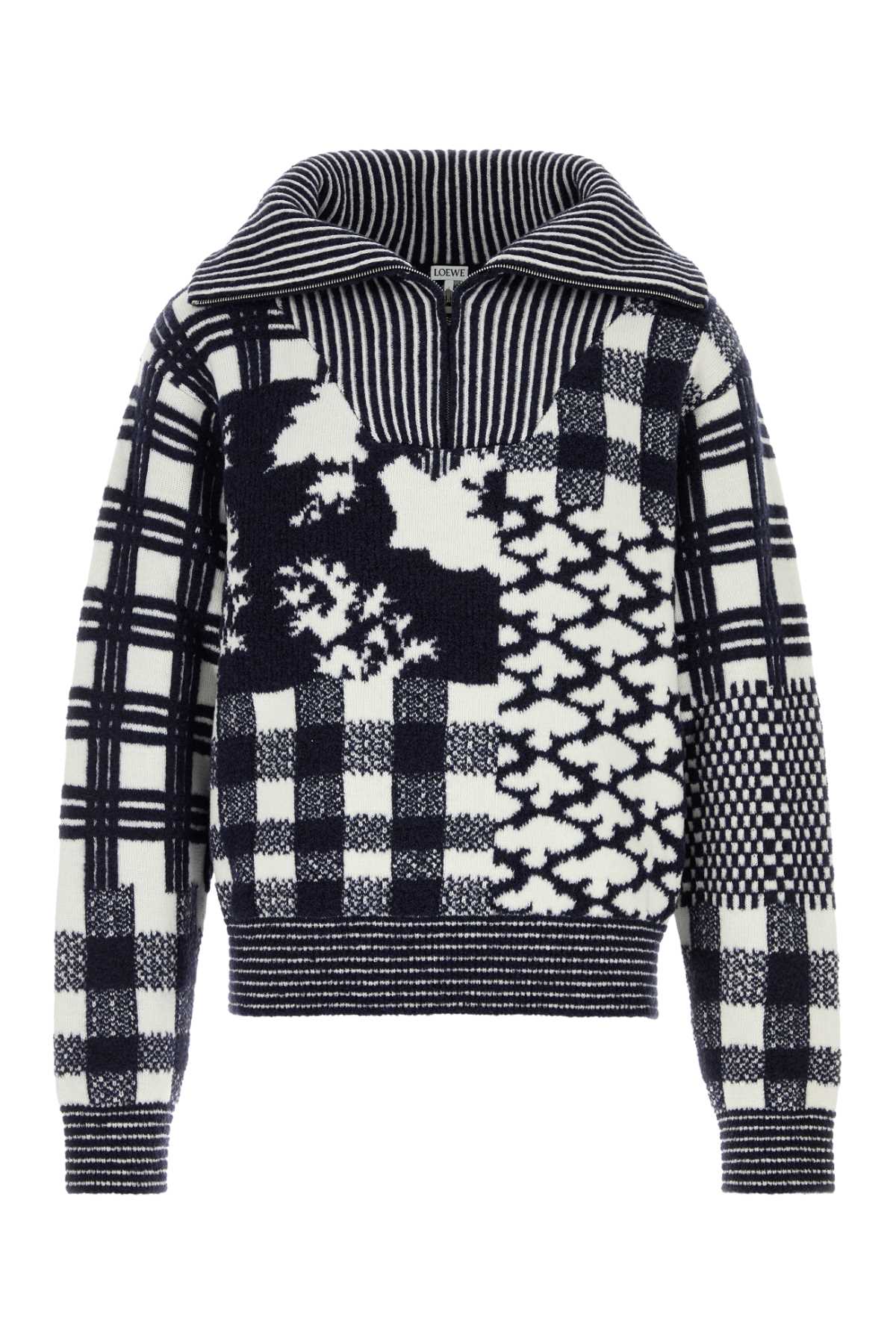 Loewe Men Embroidered Wool Blend Loewe X Cosima Von Bonin Sweater LOEWE