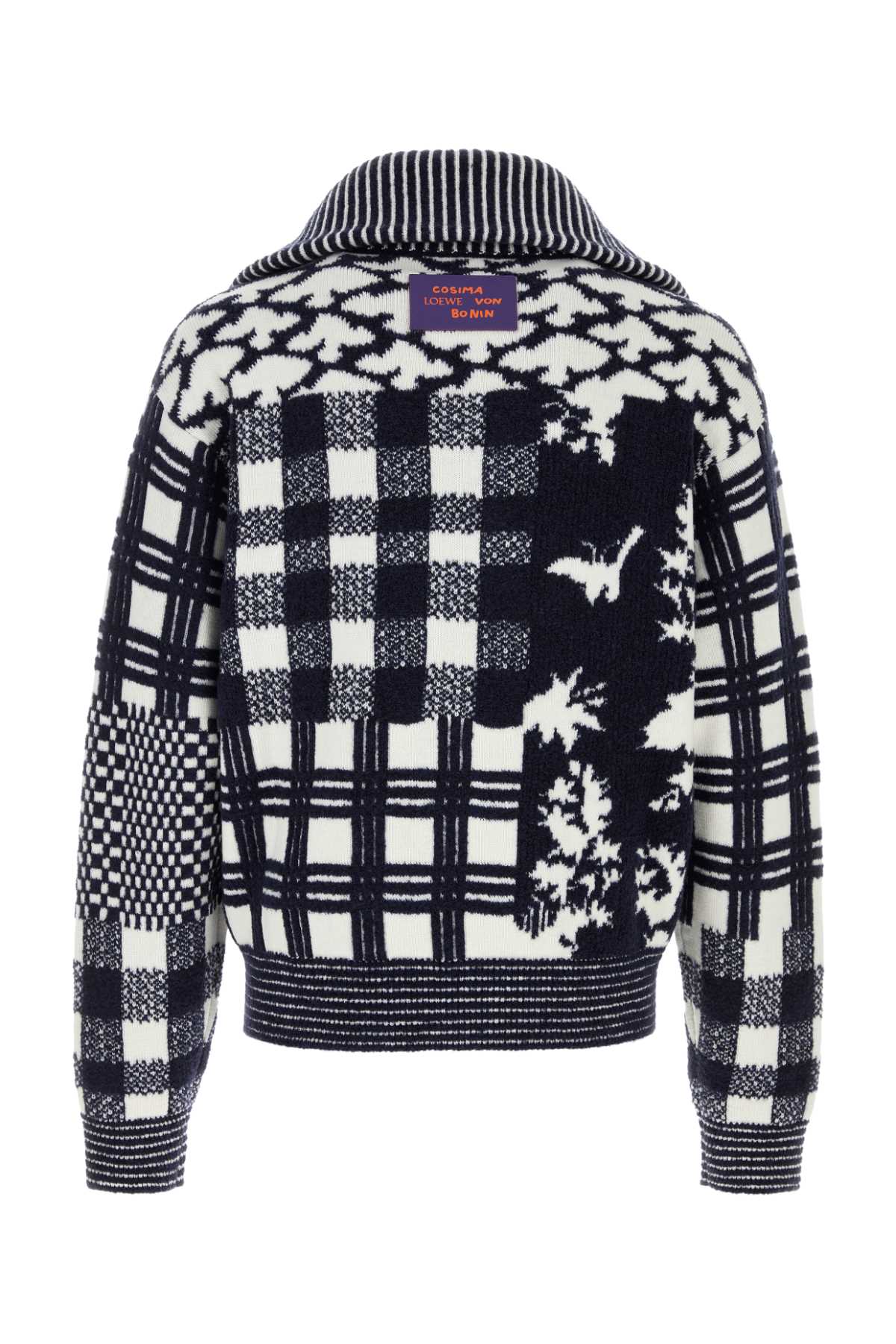 Loewe Men Embroidered Wool Blend Loewe X Cosima Von Bonin Sweater LOEWE