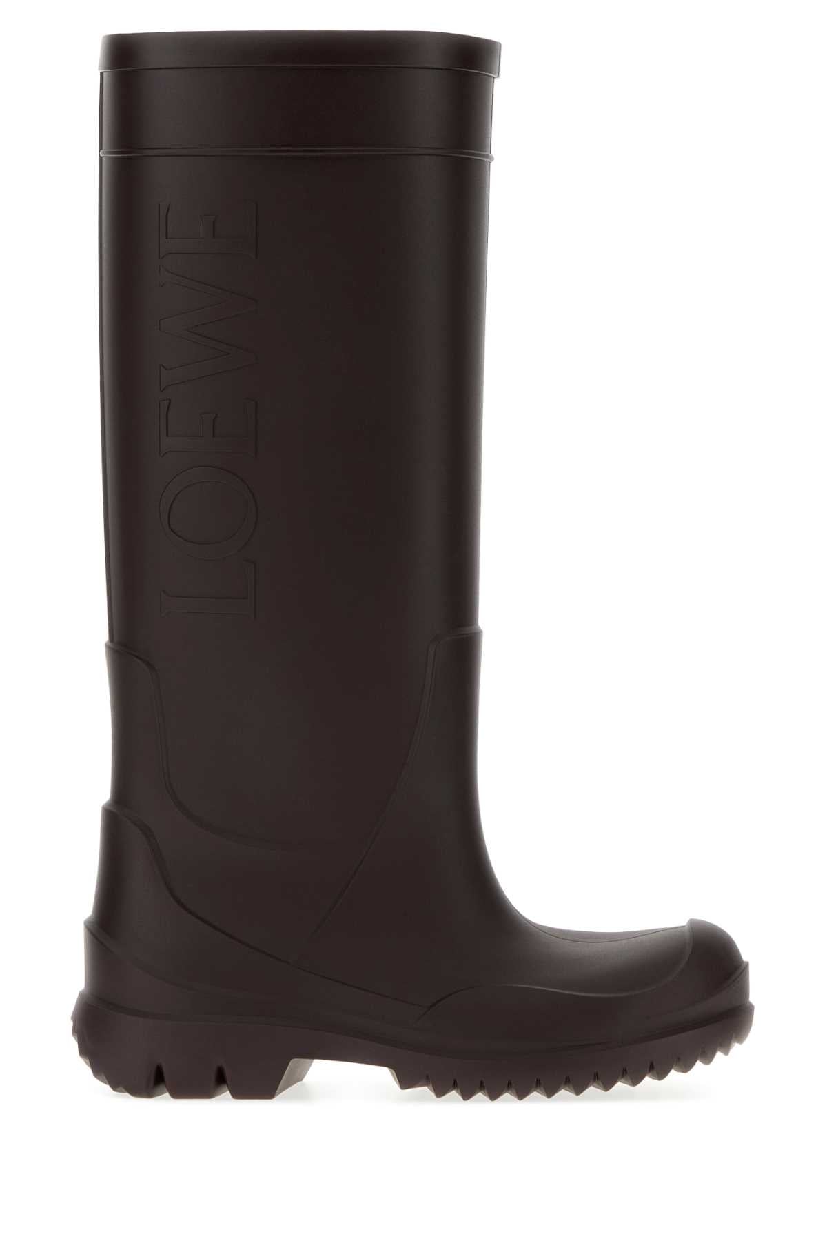 Loewe Women Brown Rubber Boots LOEWE