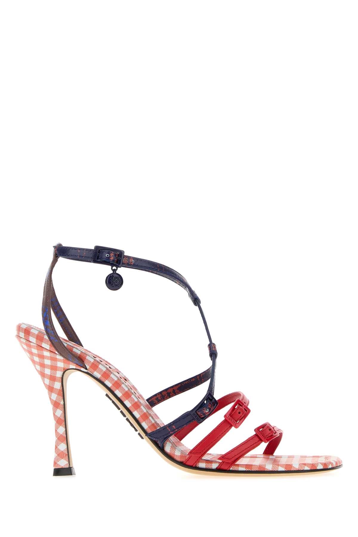 Loewe Women Printed Nappa Leather New Comic Sandals LOEWE