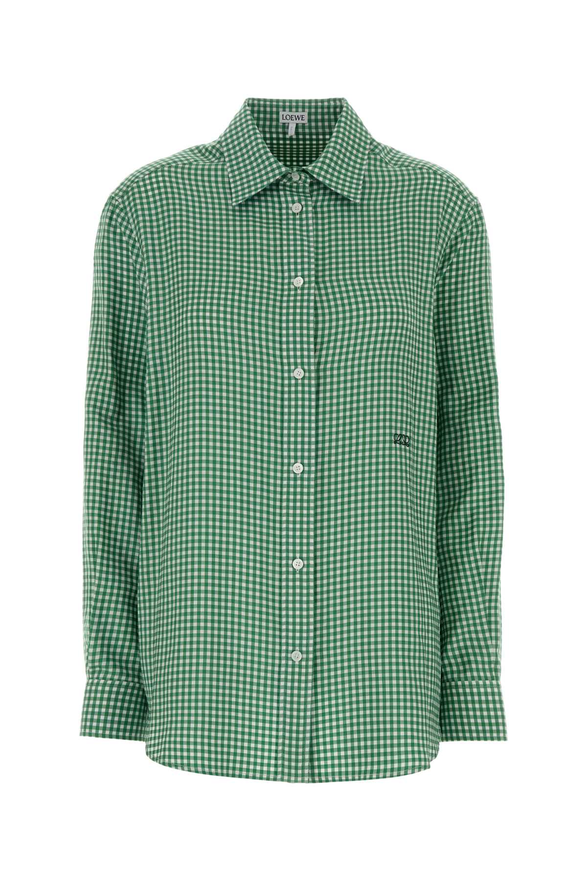 Loewe Women Embroidered Twill Shirt LOEWE