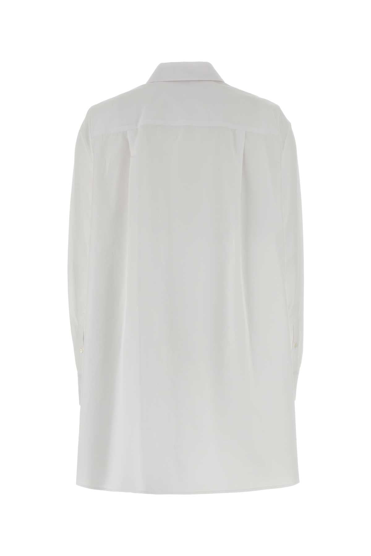 Loewe Women White Poplin Shirt Dress LOEWE
