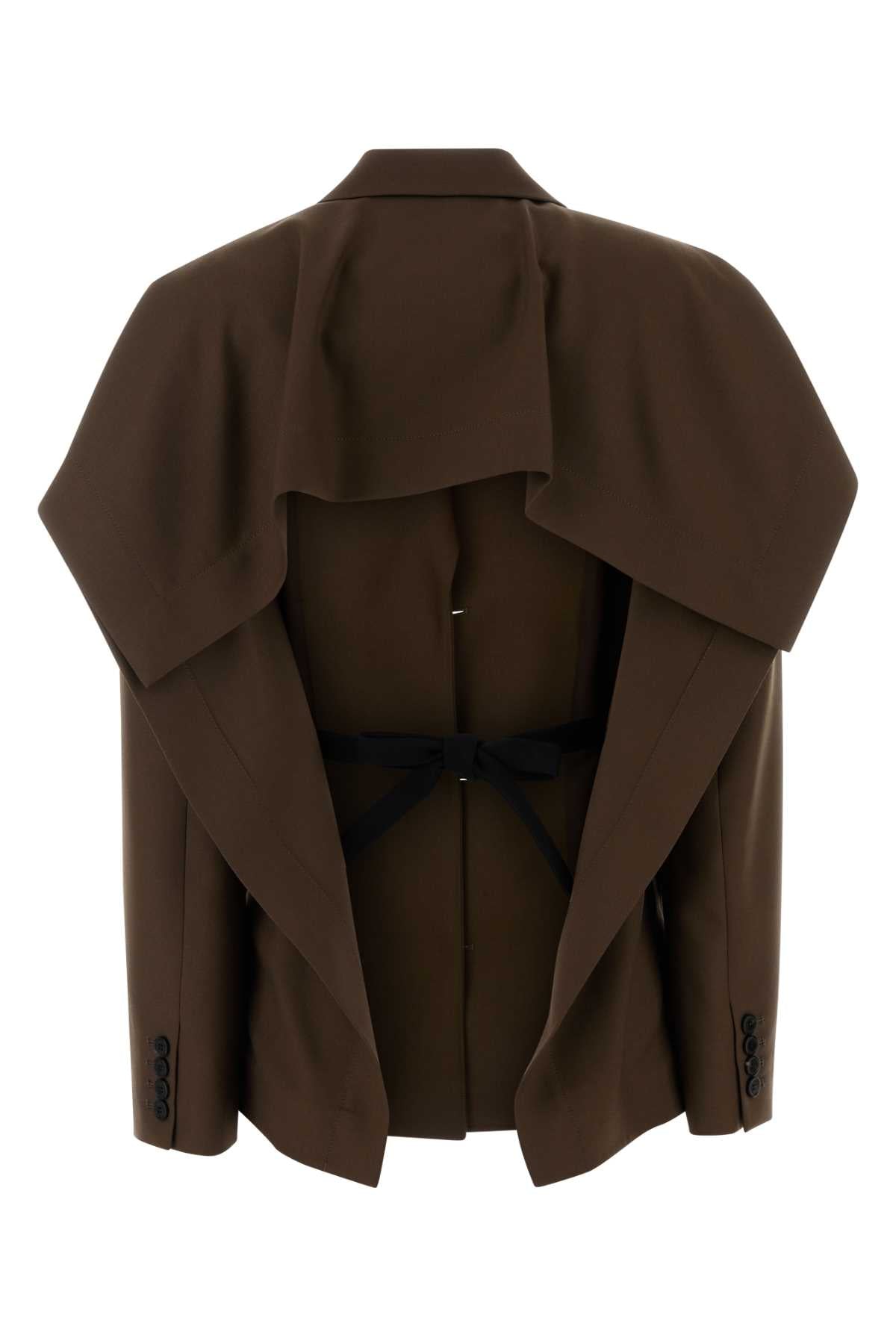 Loewe Women Brown Wool Blazer LOEWE