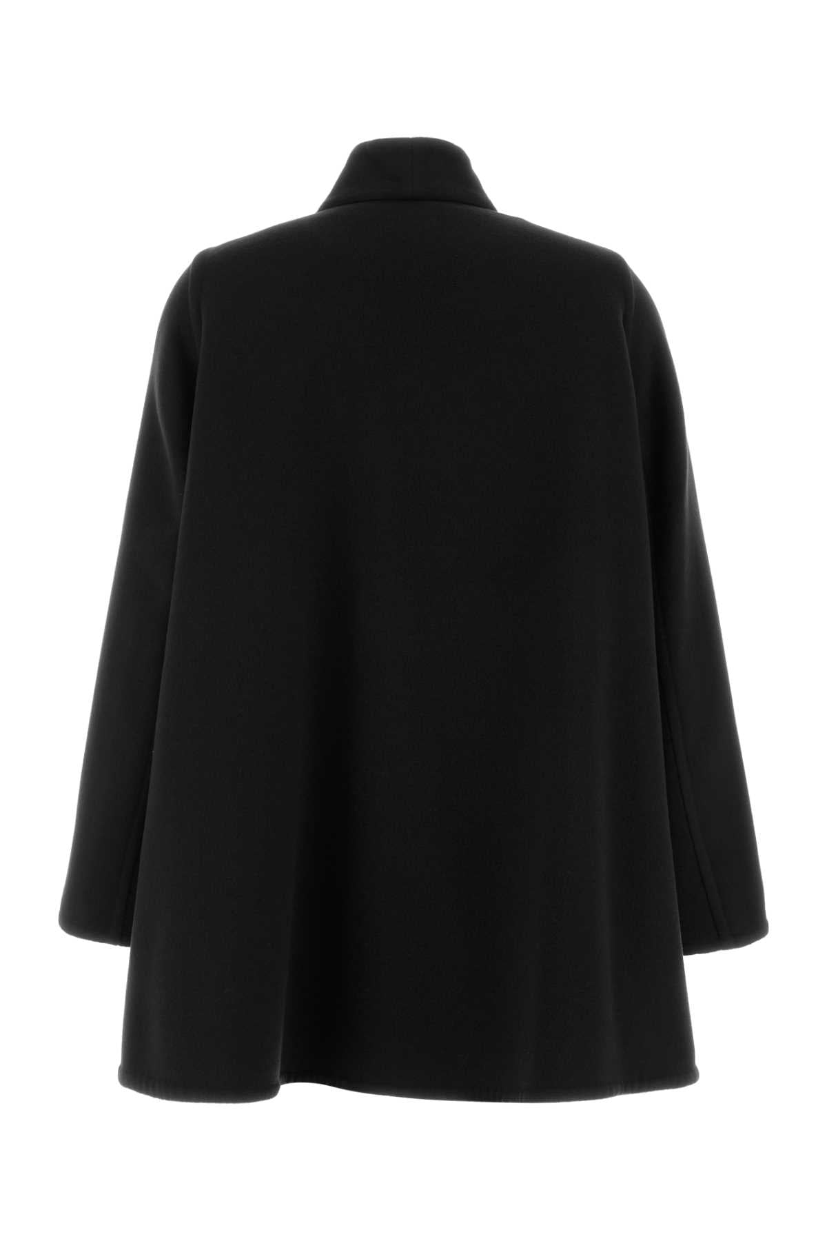 Loewe Women Black Wool Blend Coat LOEWE