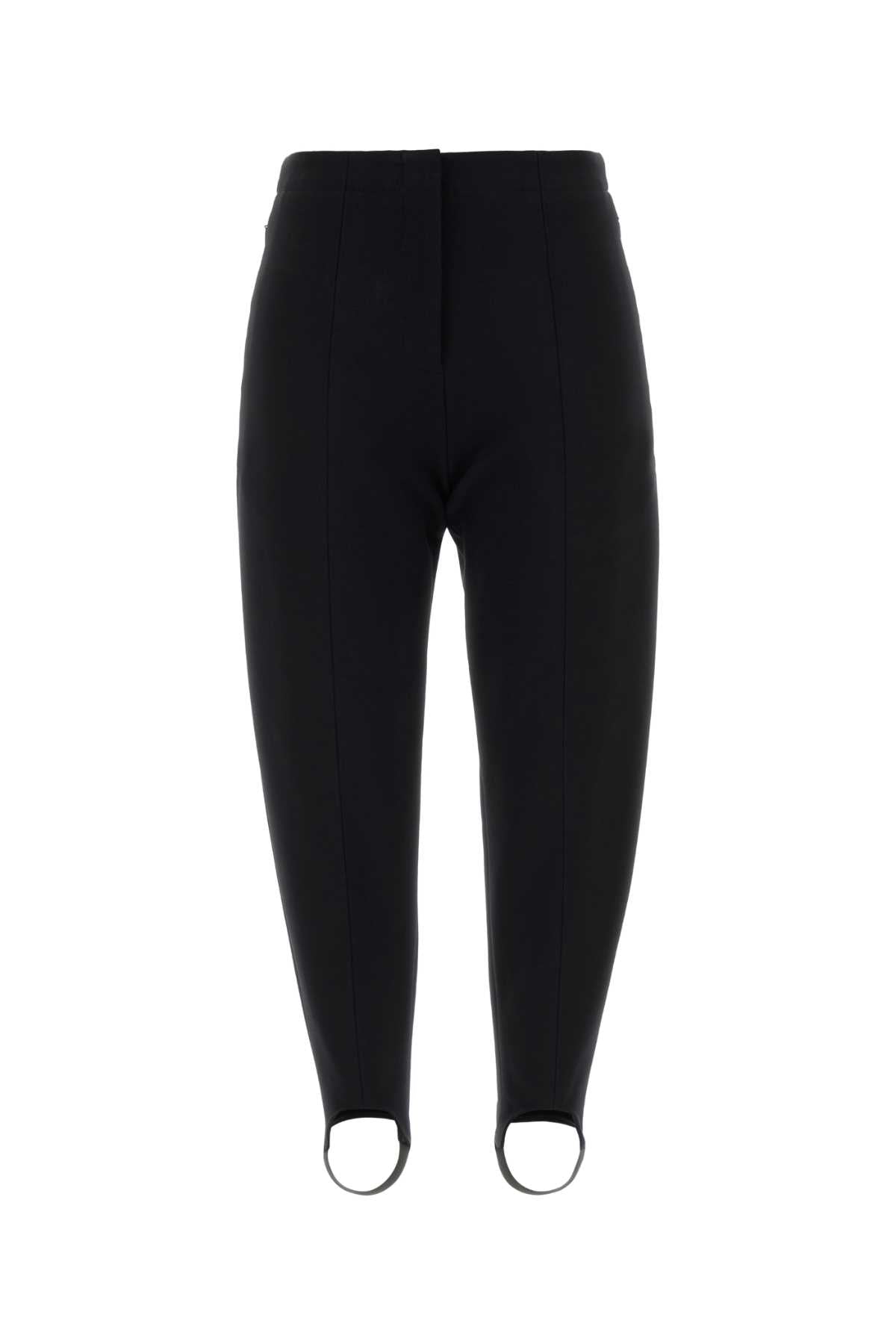 Loewe Women Black Stretch Wool Blend Pant LOEWE