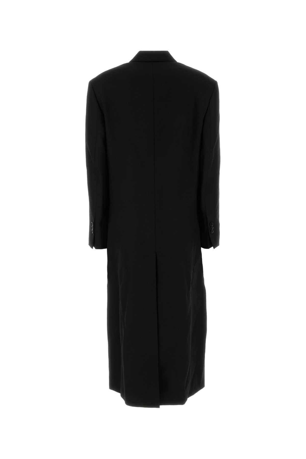 Ami Women Black Wool Coat AMI PARIS