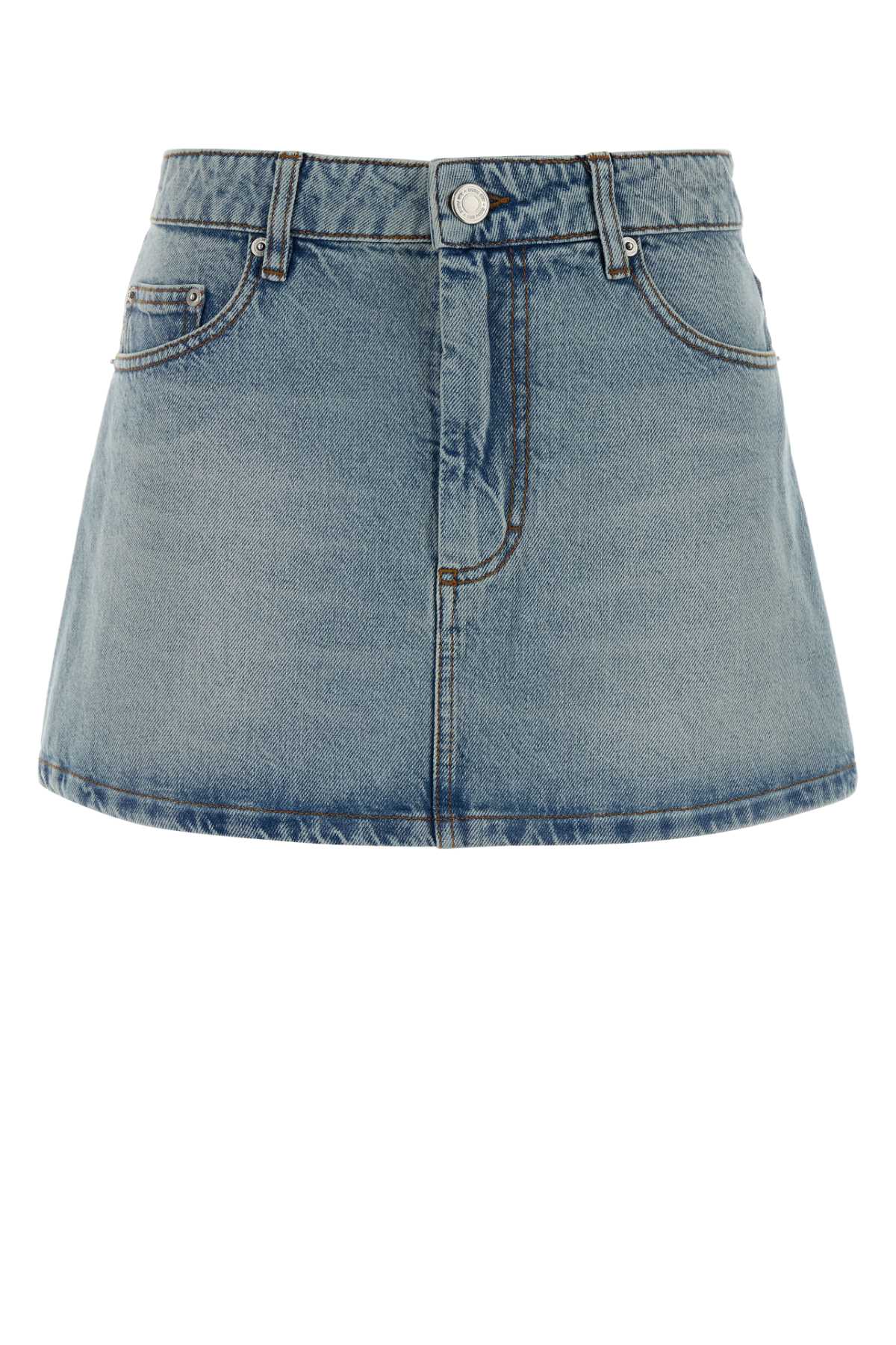 Ami Women Denim Mini Skirt AMI PARIS