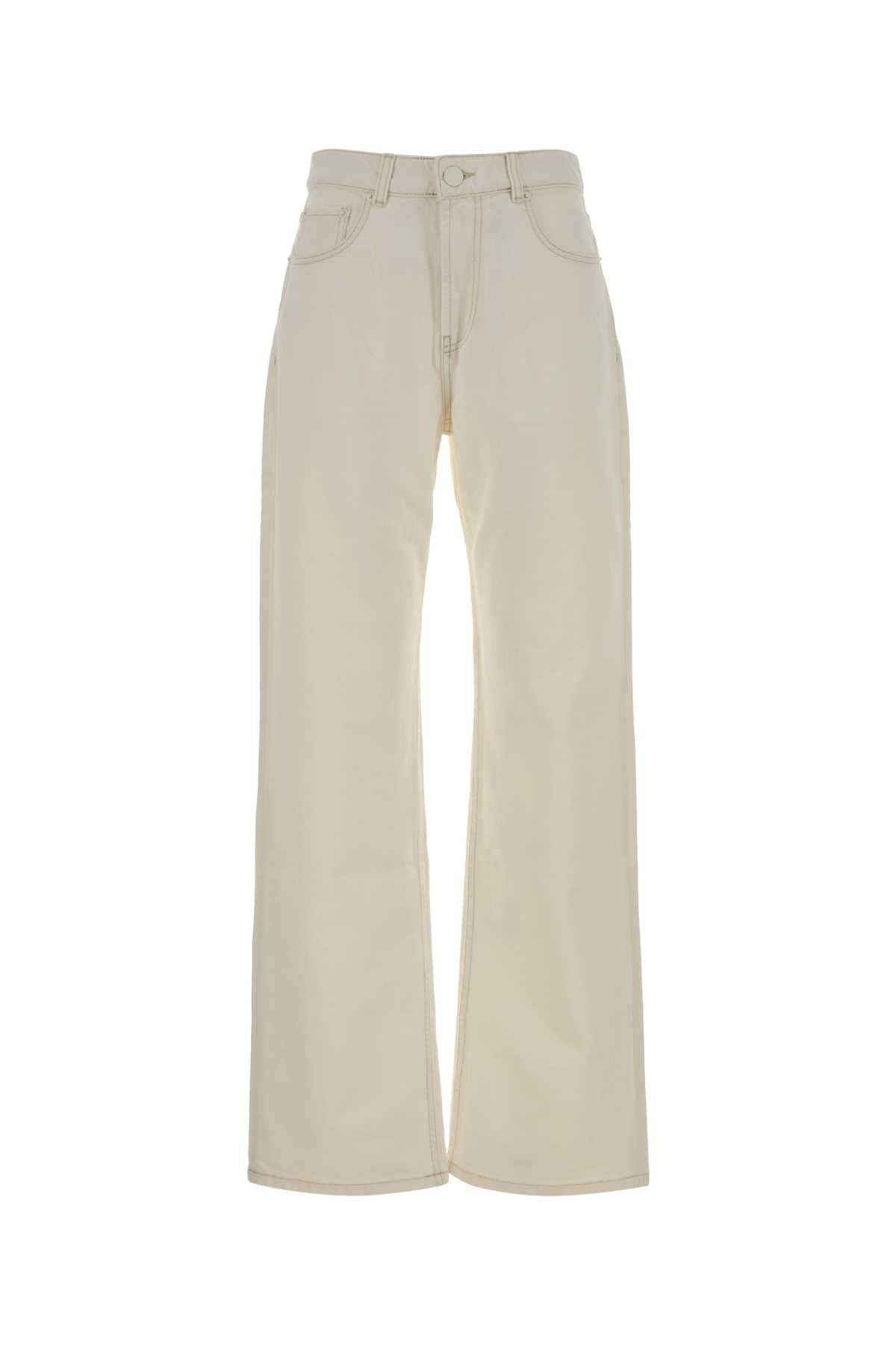 Ami Women White Denim Jeans AMI PARIS