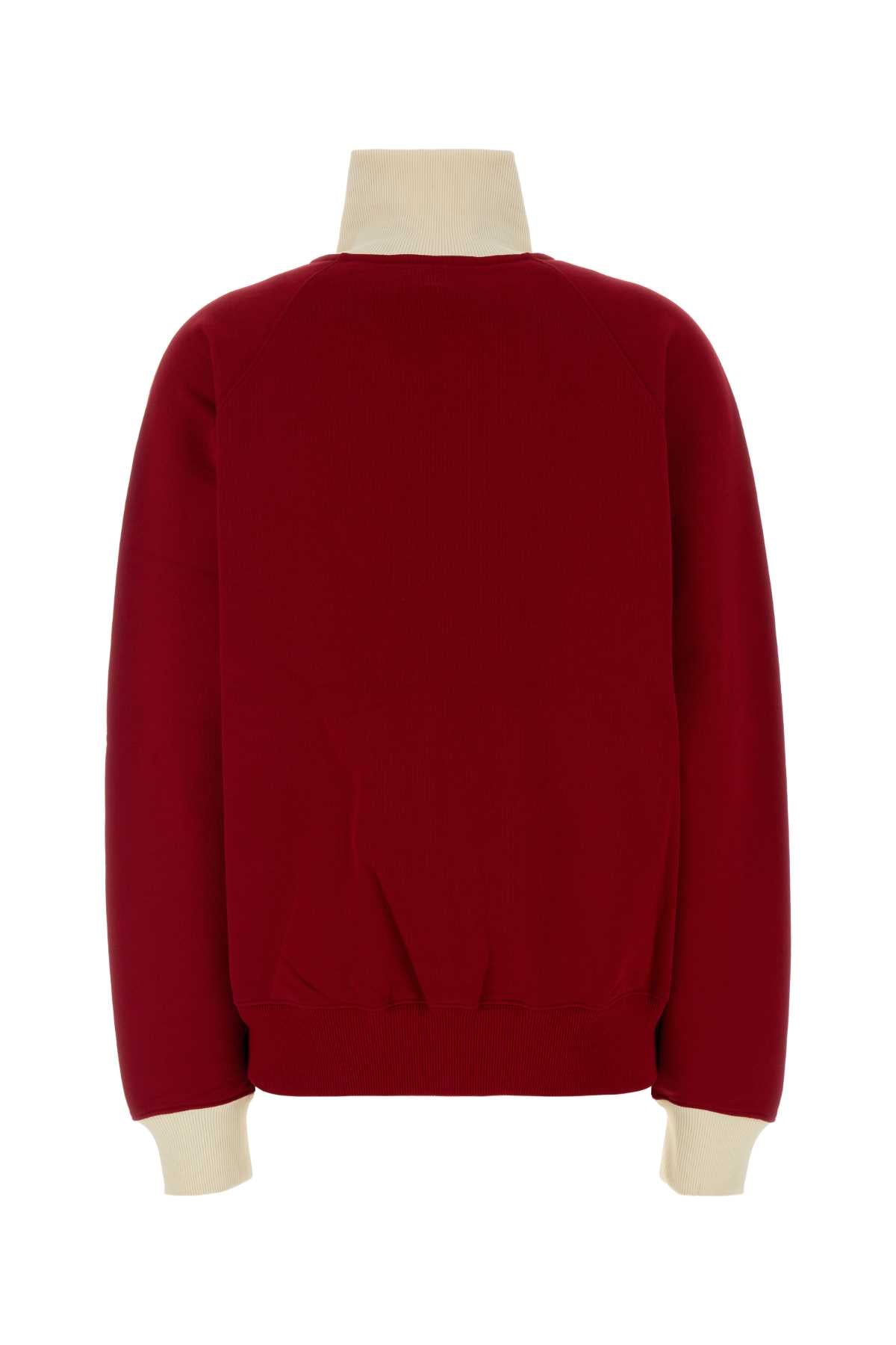 Ami Women Red Cotton Sweatshirt AMI PARIS