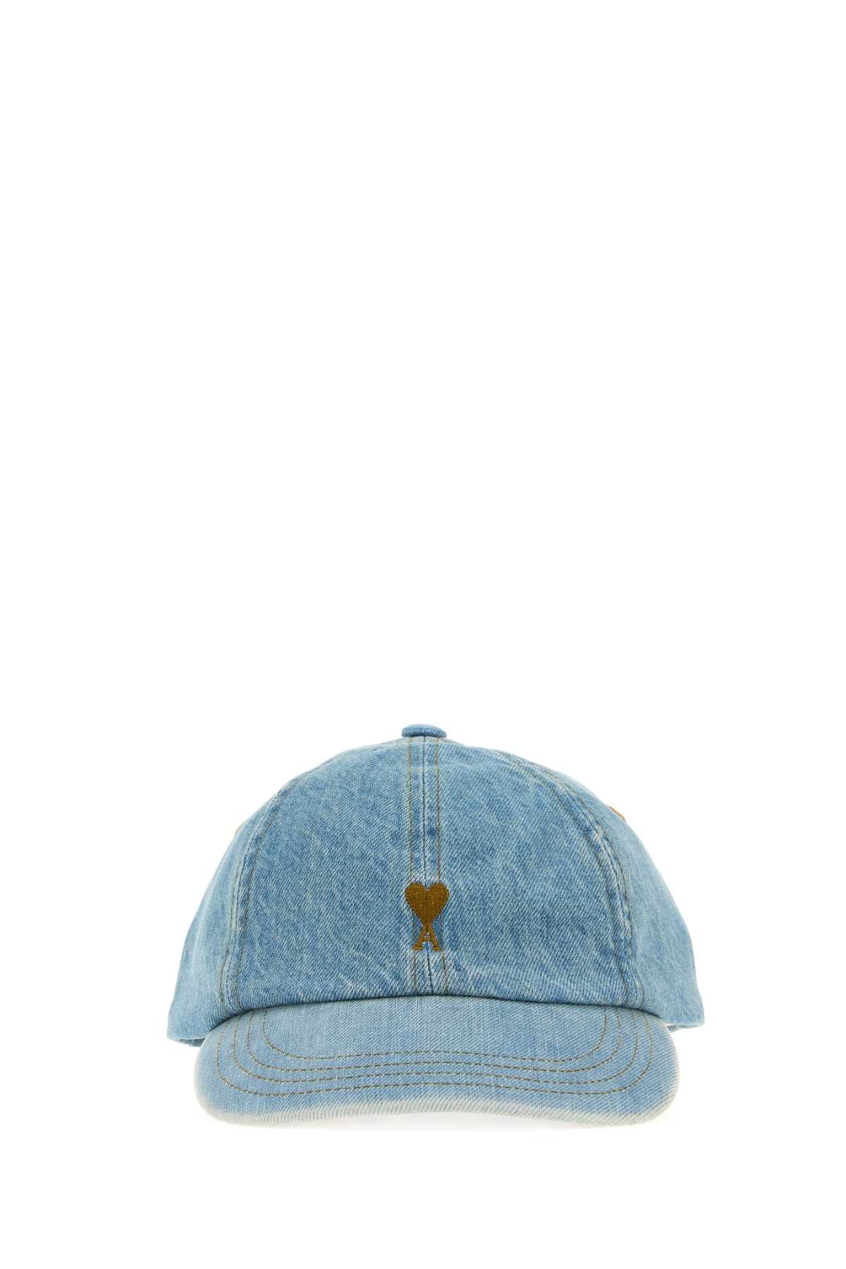 Ami Women Denim Baseball Cap AMI PARIS