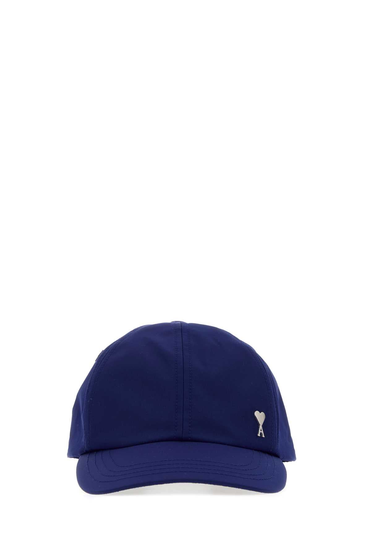 Ami Women Blue Tech Fabric Baseball Cap AMI PARIS